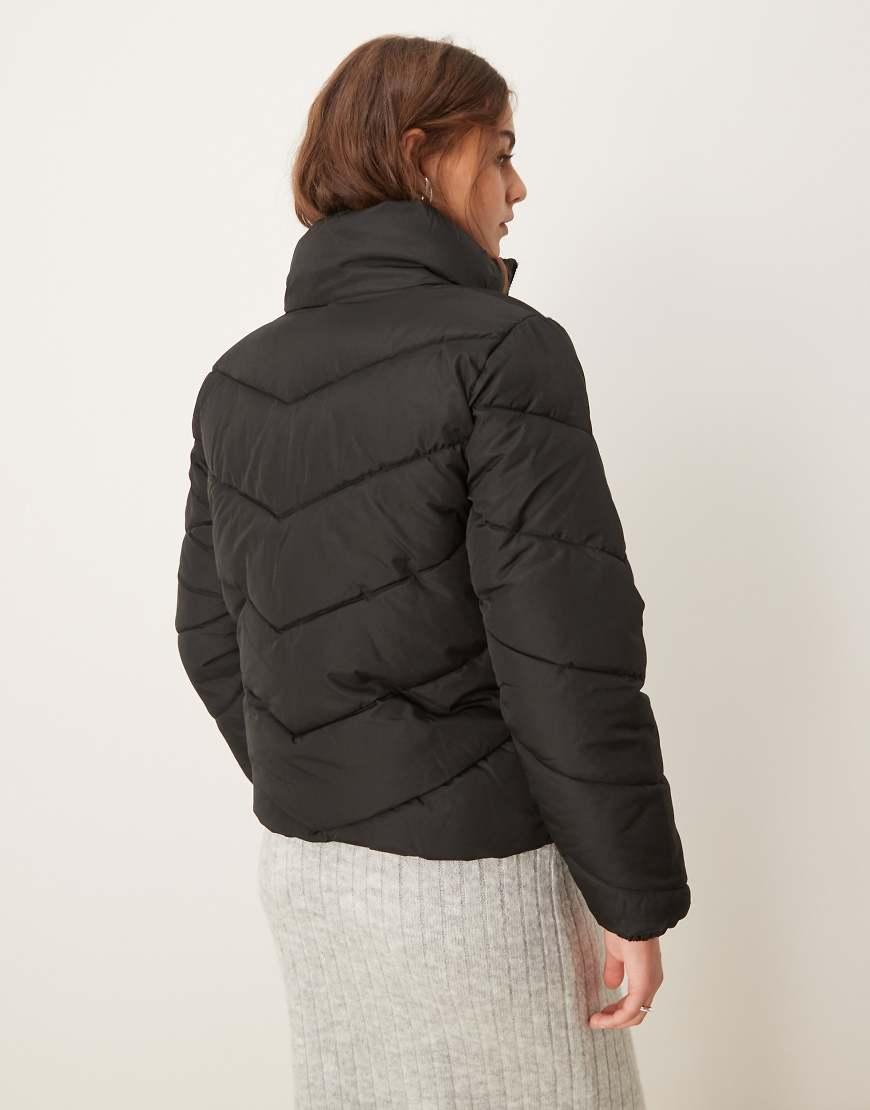 Jdy Short Padded Jacket in Natural Lyst UK