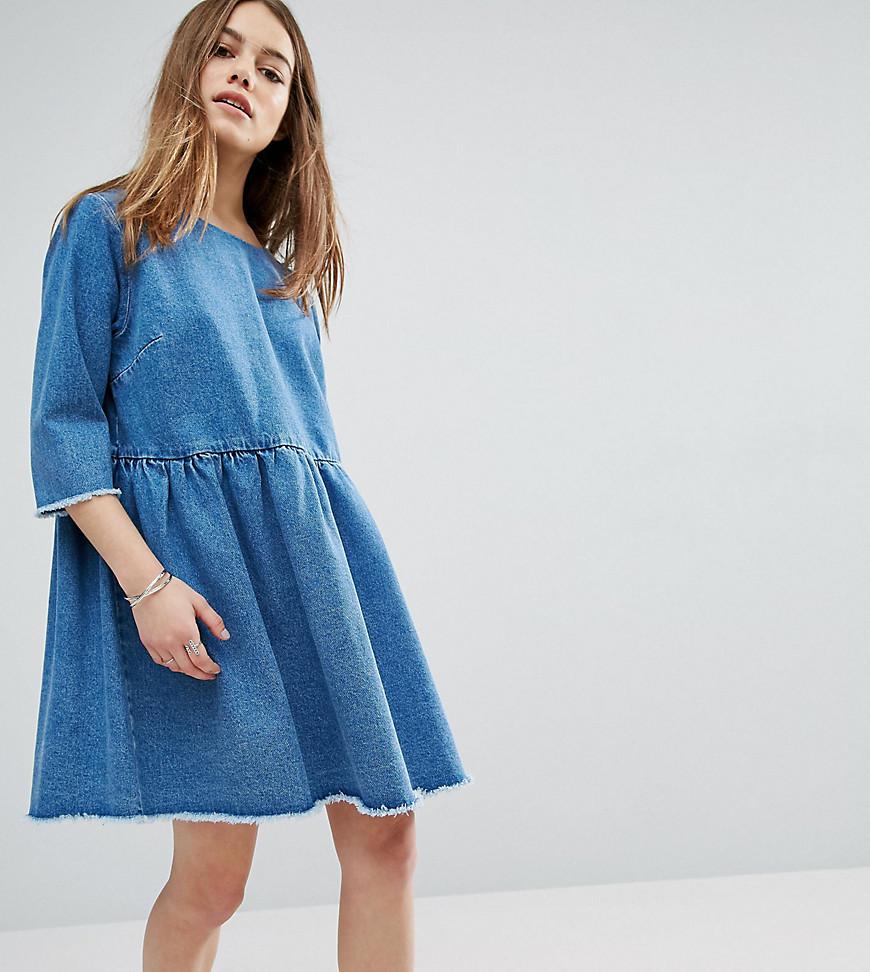 asos denim smock dress