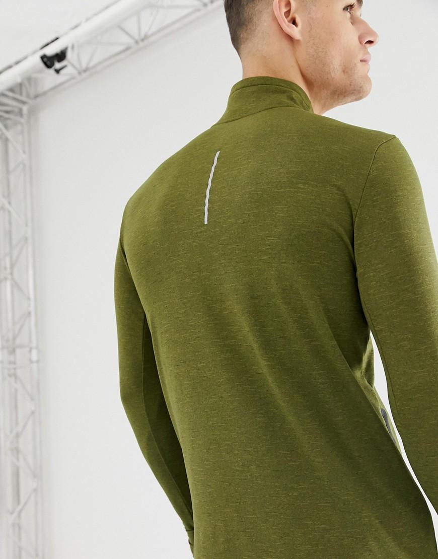 Nike Half Zip Sweat In Khaki 928557-395 in Green for Men | Lyst UK