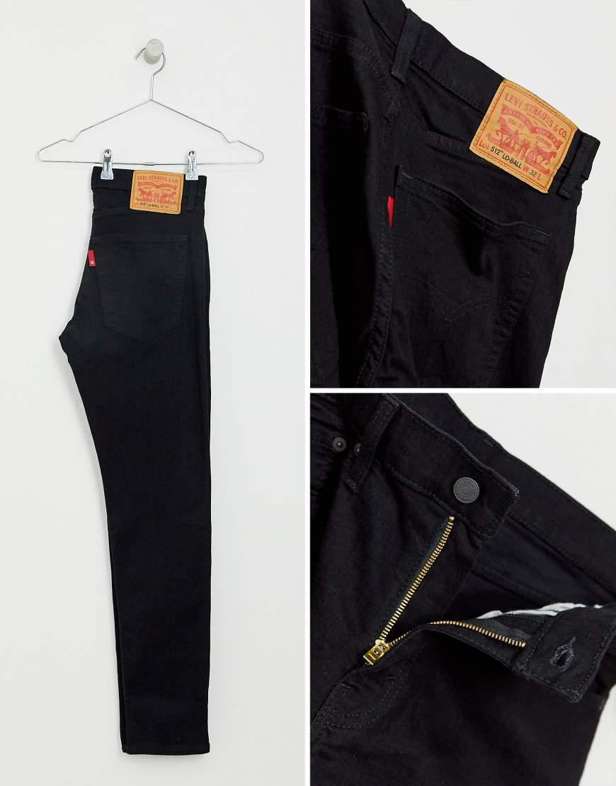 Levi s Lo Ball 512 Slim Taper Fit Jeans in Black for Men Lyst UK