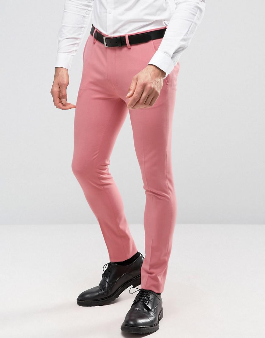 Мужские розовые джинсы
