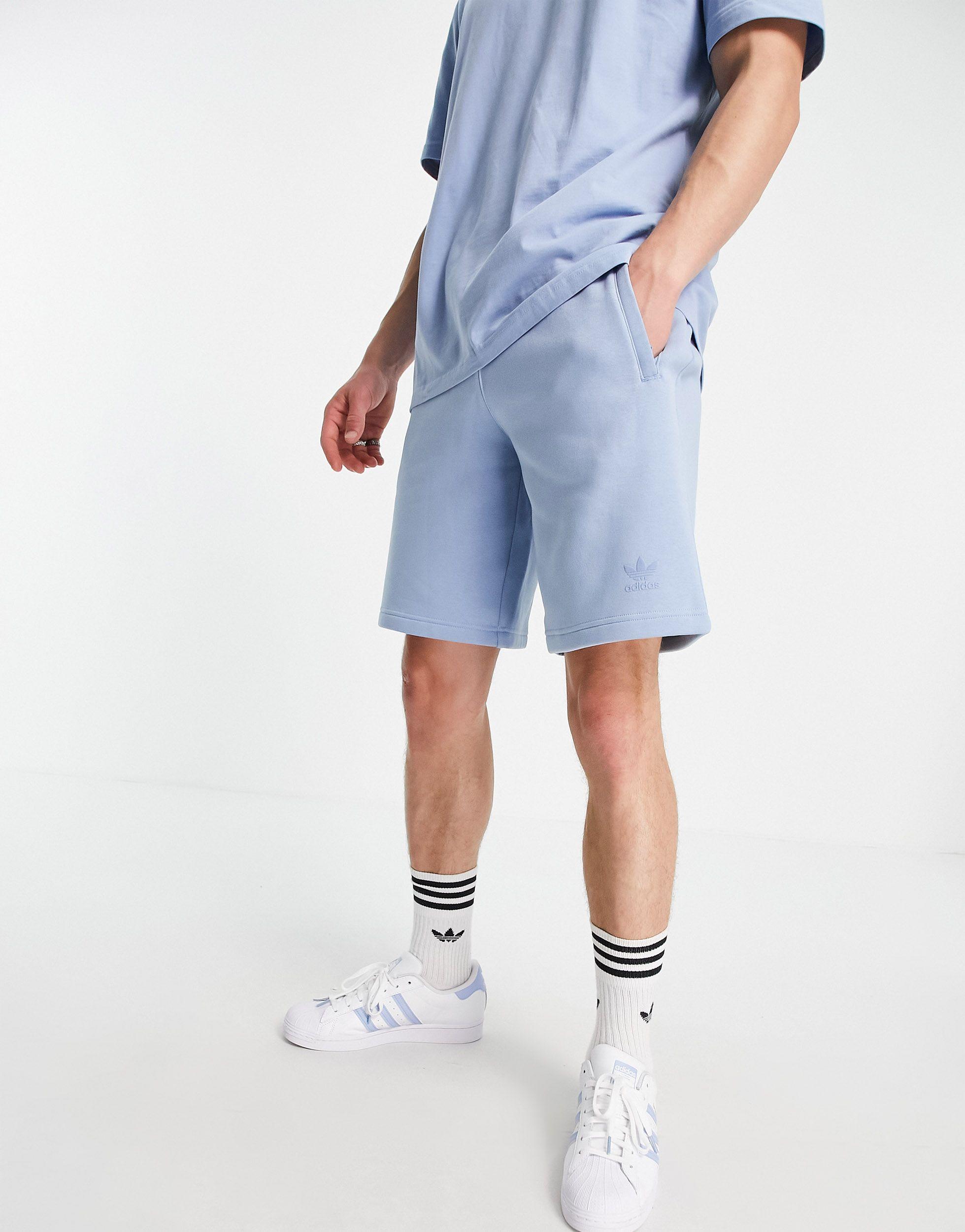 Adicolor - pantaloncini celeste marshmallow da Uomo di adidas Originals in  Blu | Lyst