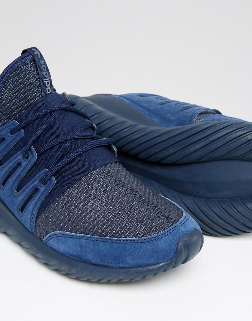 adidas tubular radial navy blue