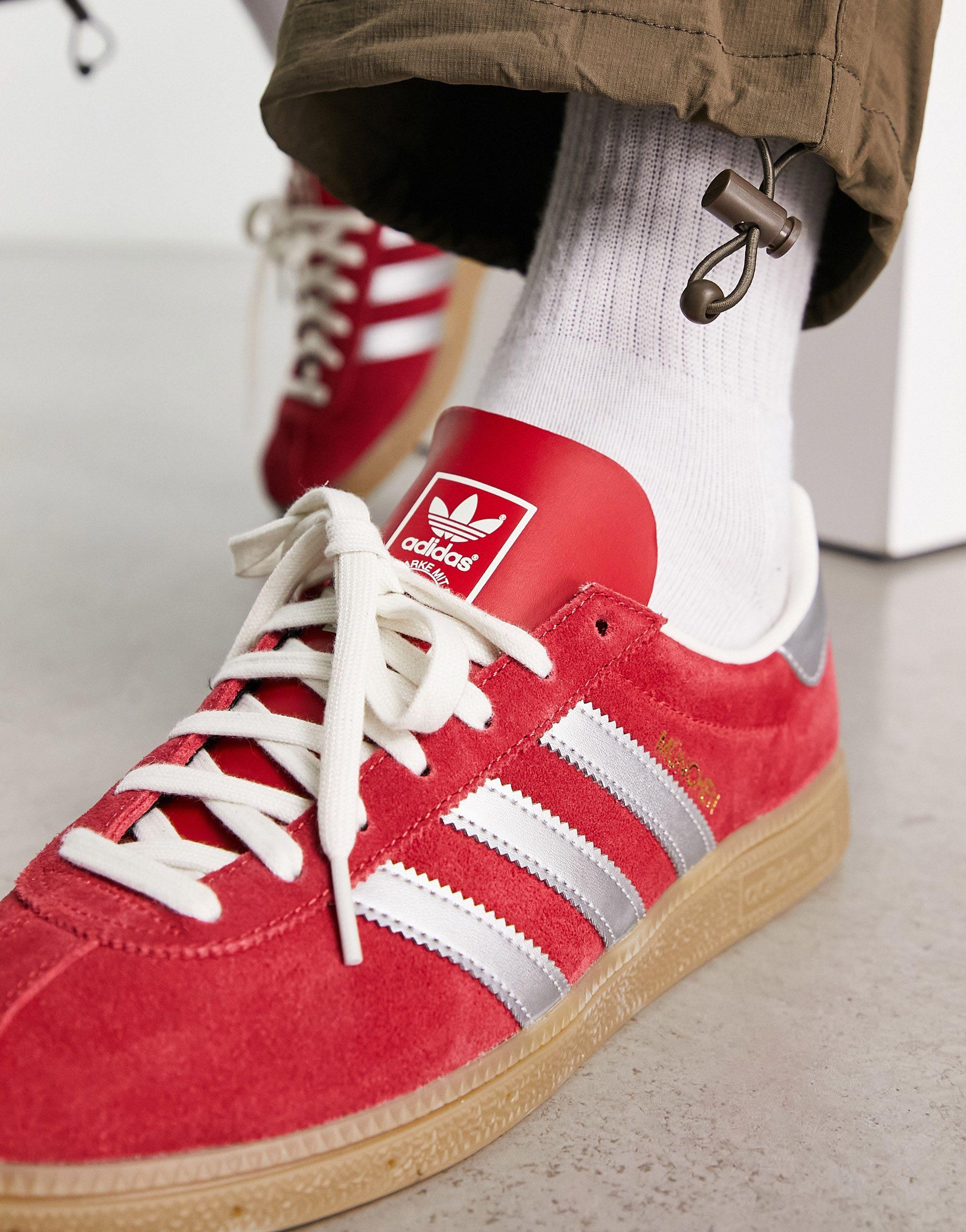 Tina Sabio Vaca adidas Originals Munchen Sneakers in Red for Men | Lyst Australia