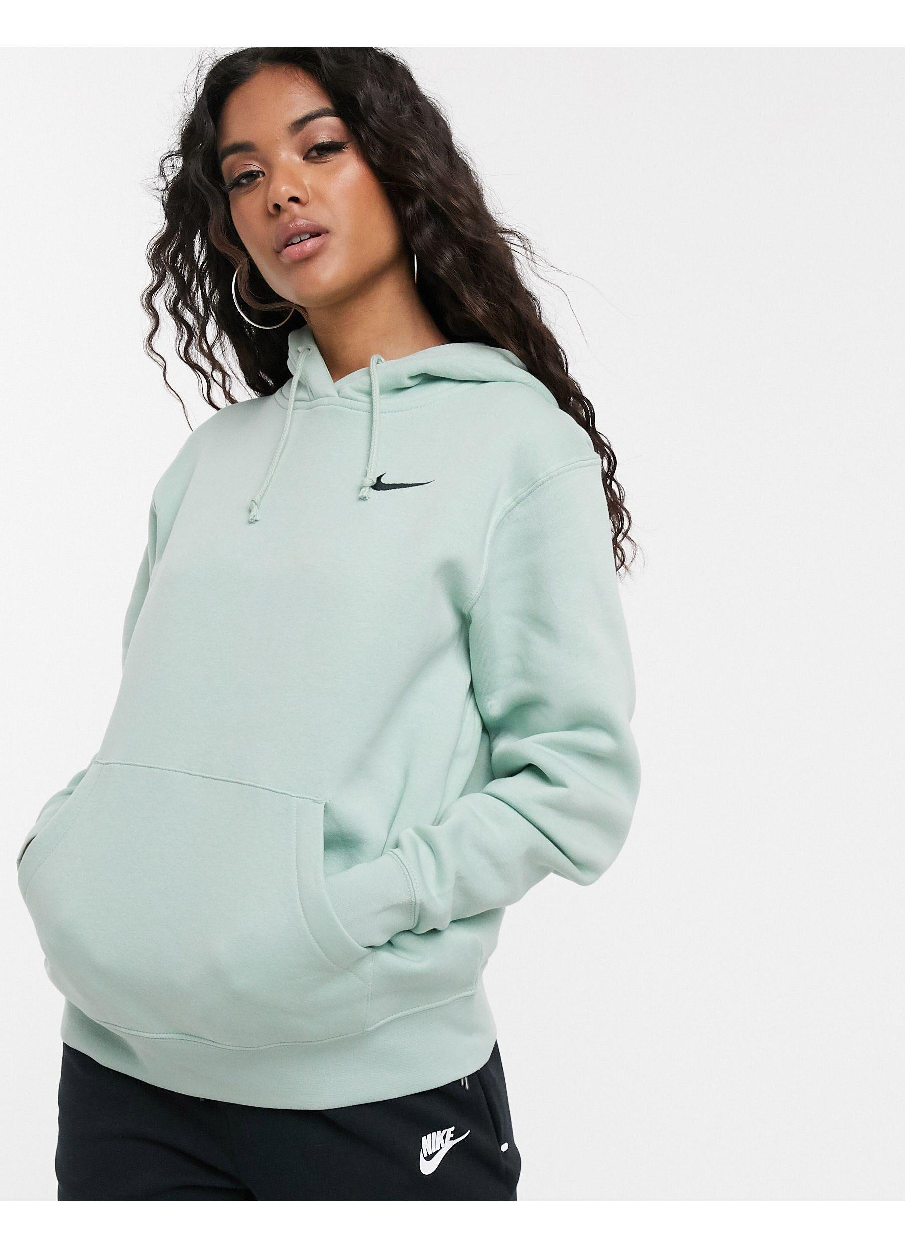 Hoodie oversize à mini logo virgule - Vert pastel Coton Nike en coloris  Bleu - Lyst