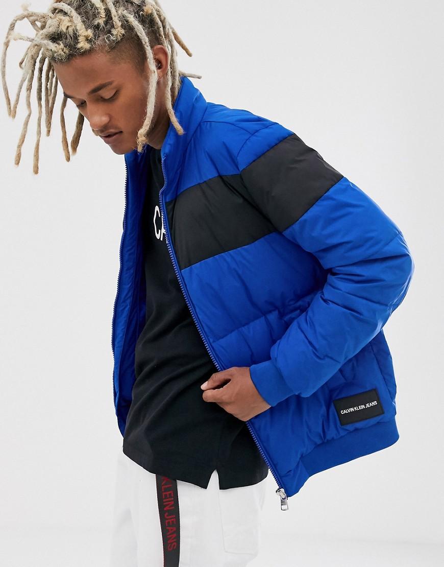 Calvin Klein Denim Puffer Jacket in Blue for Men - Lyst