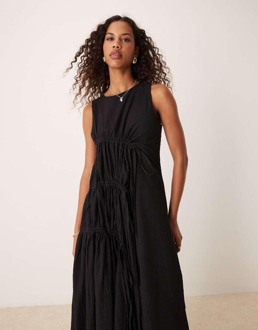 knee length dresses for ladies Ghospell Lucia Ruched Midi Dress  Sister Jane