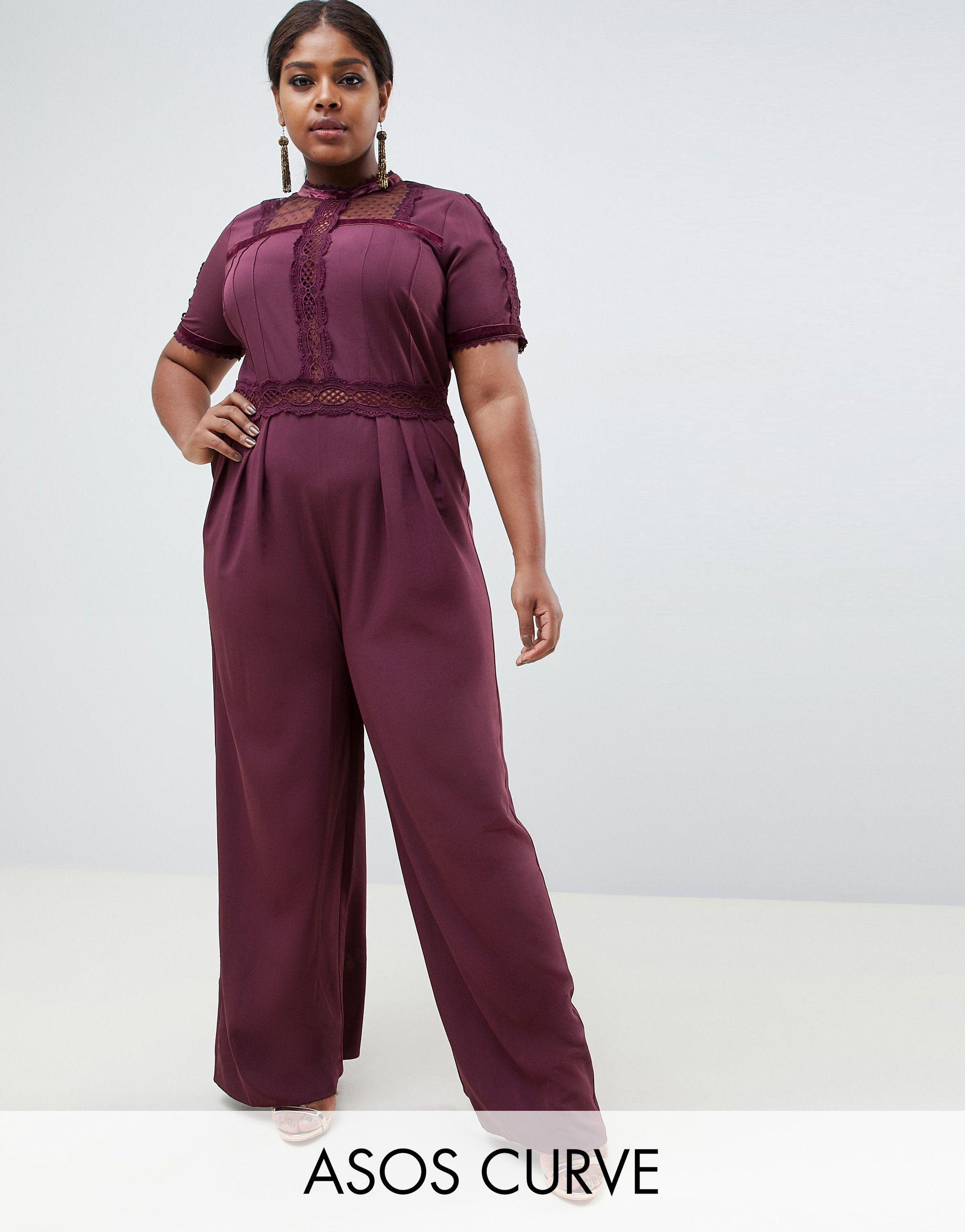 asos purple jumpsuit