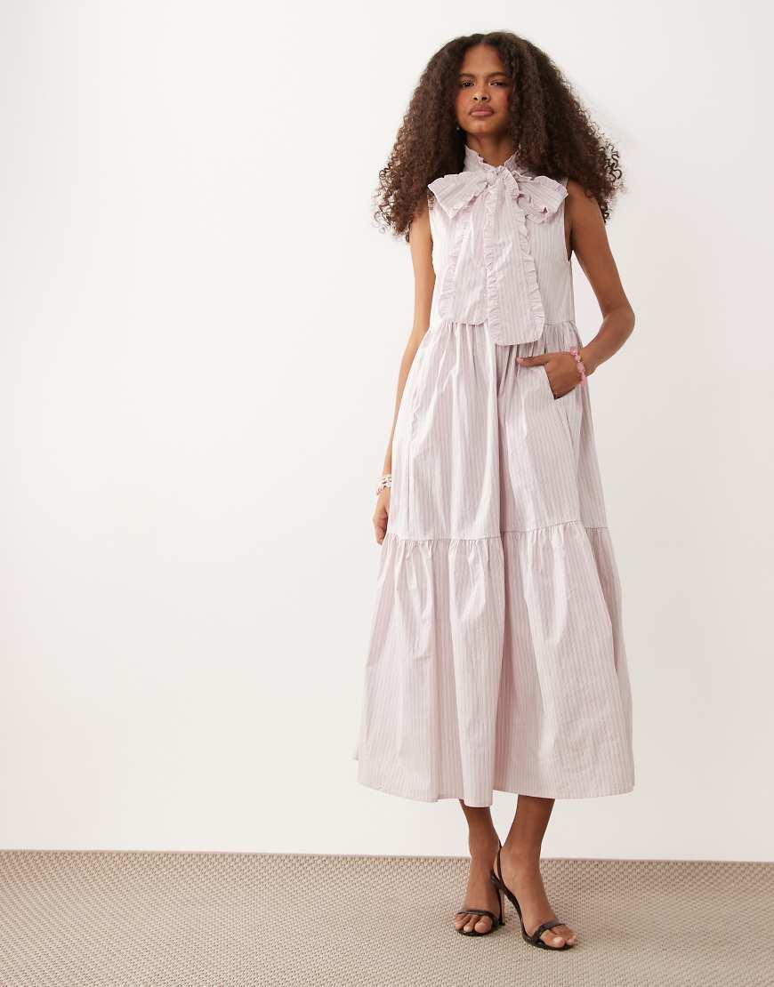 Her lip to☆Twisted Ribbon Tiered Dress Women Fashion 【公式通販】