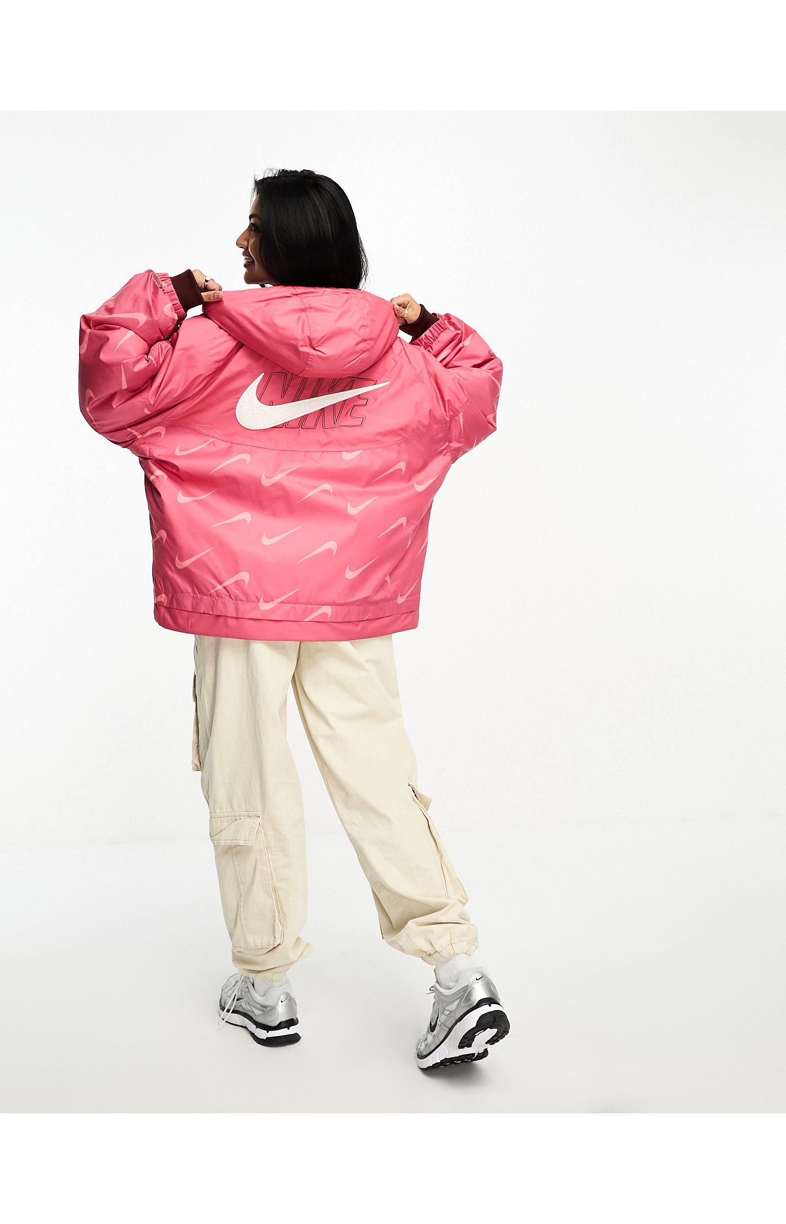 Nike Icon Clash Thermafit Hooded Jacket in Pink | Lyst