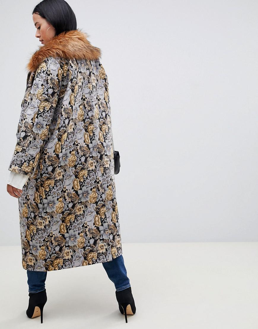 asos tapestry coat