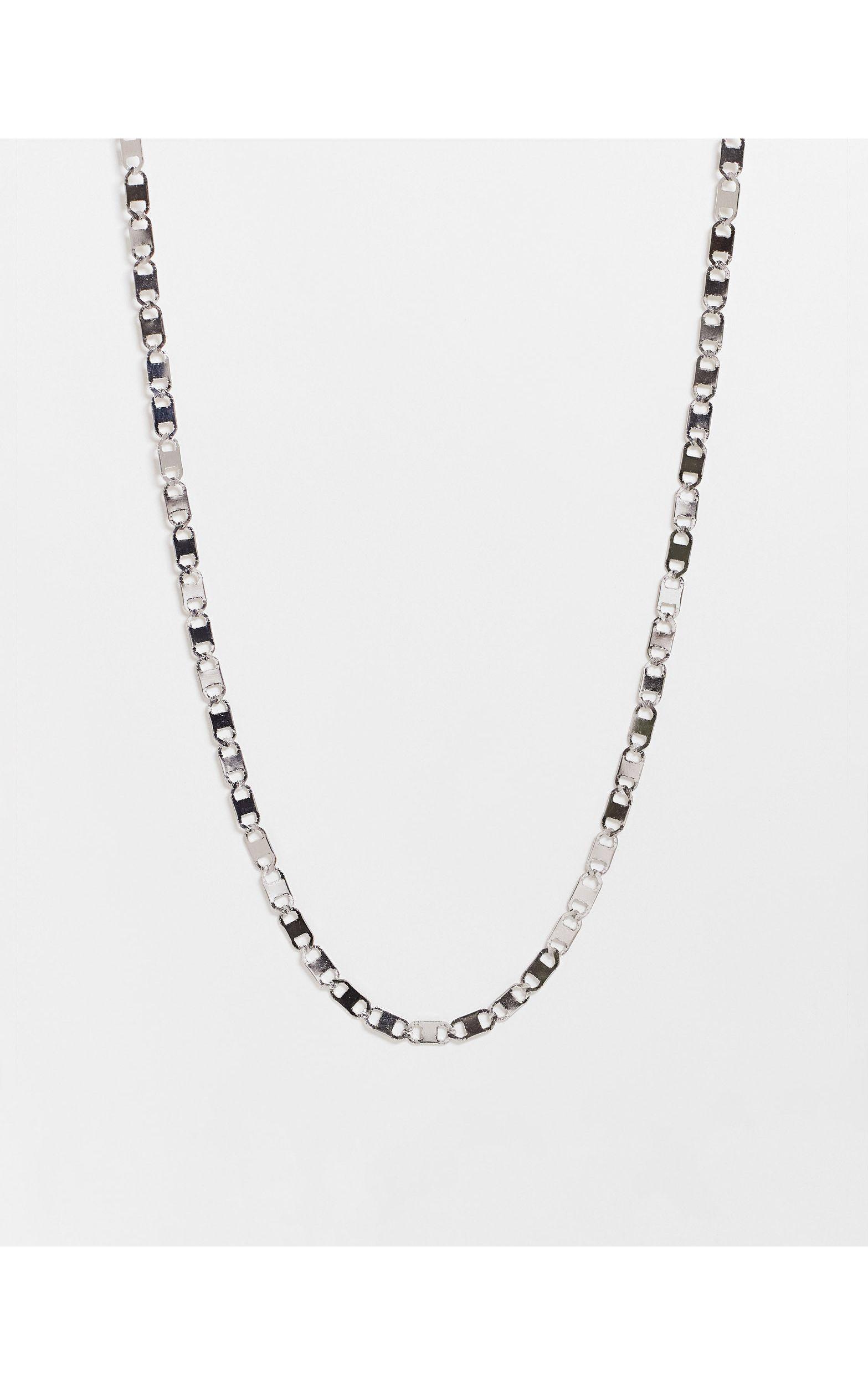 Steve Madden Chain Link Necklace in Metallic for Men | Lyst UK