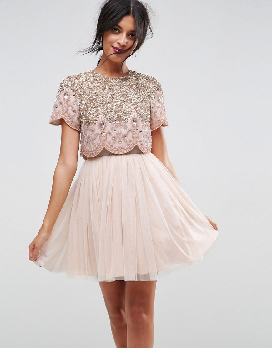 Embellished Tulle Mini Dress Clearance - www.bridgepartnersllc.com  1692712728