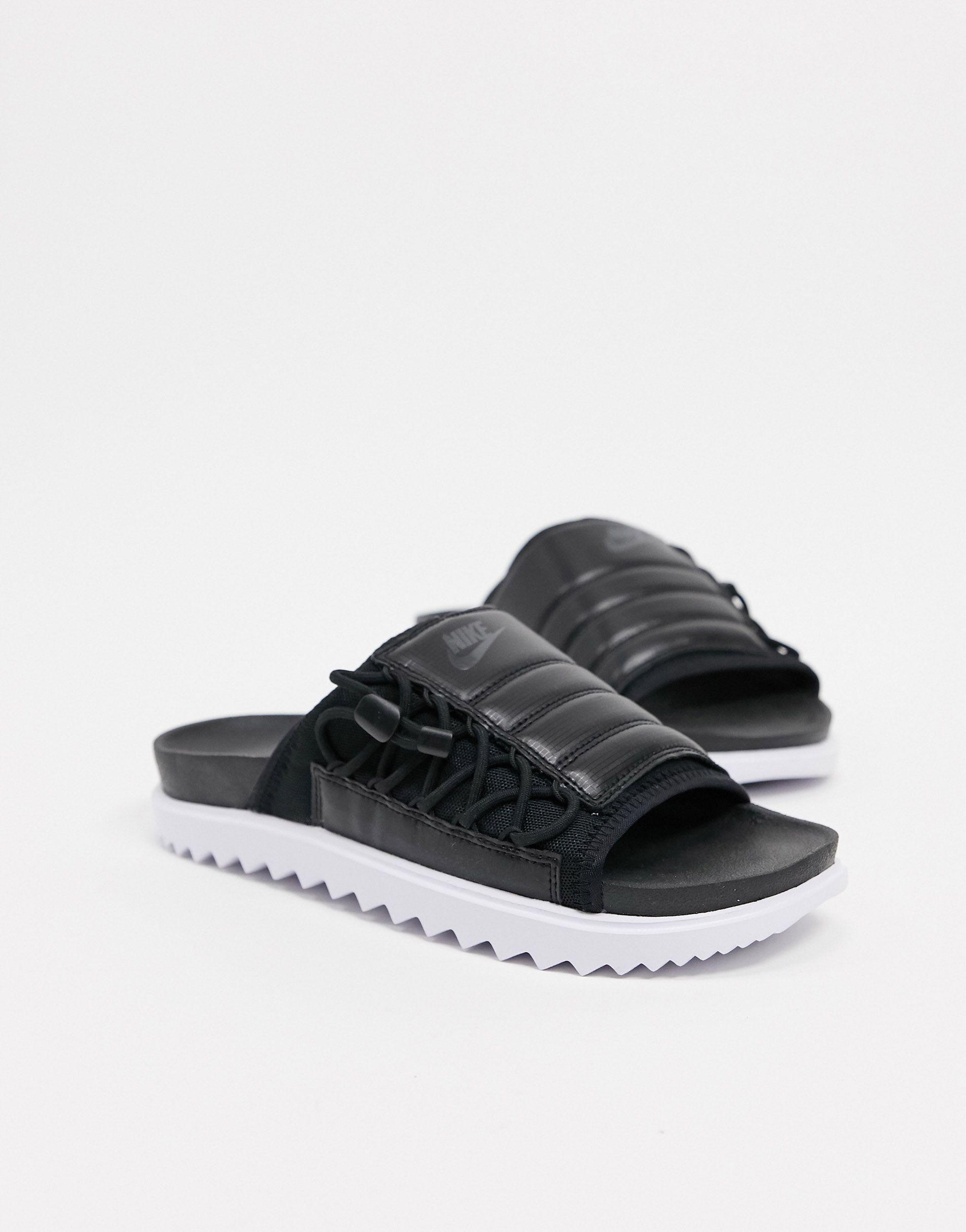 Nike Asuna - Slippers in het Zwart voor heren | Lyst NL