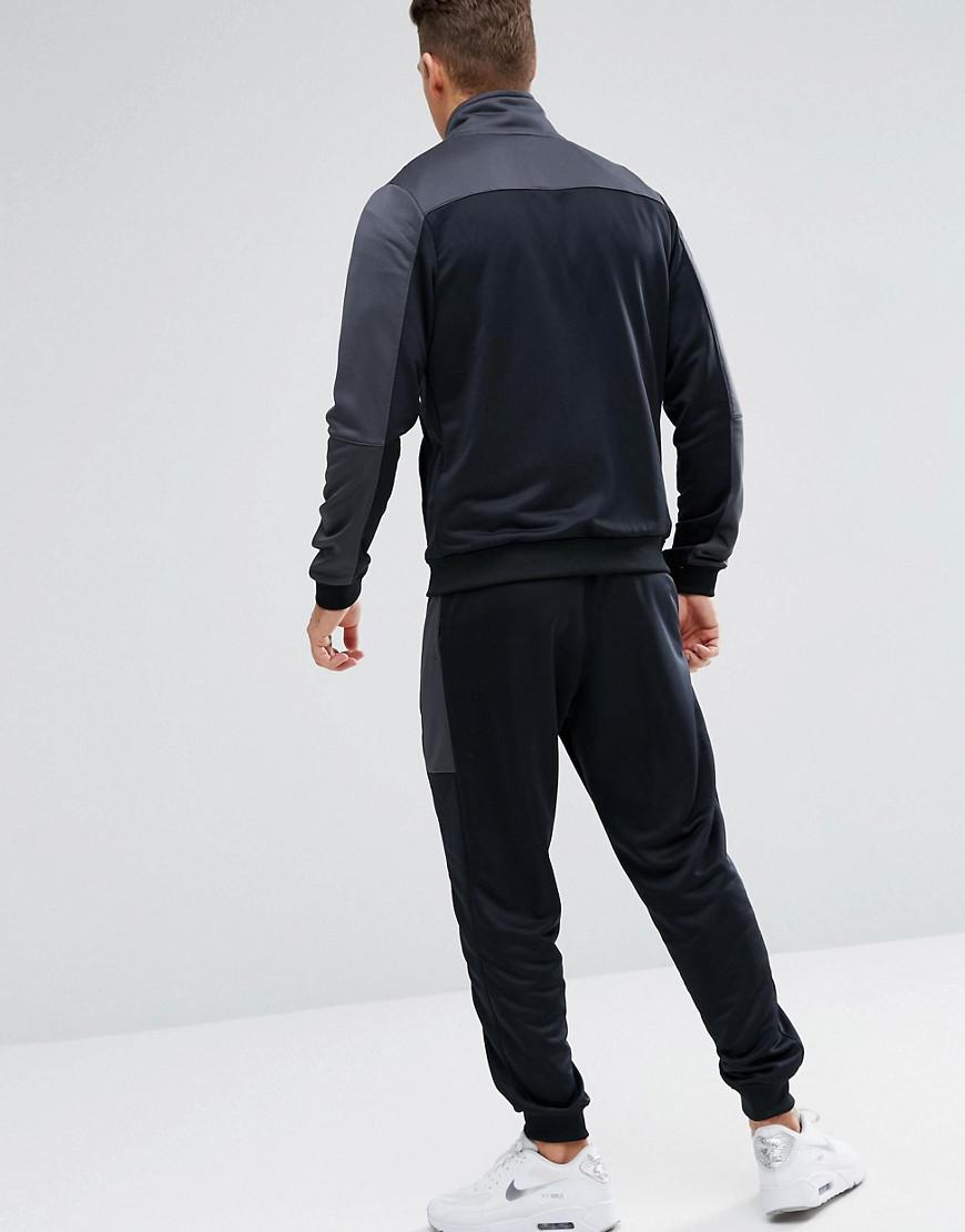 Nike Synthetic Polyknit Retro Tracksuit Set In Grey 861774-060 in Grey ...