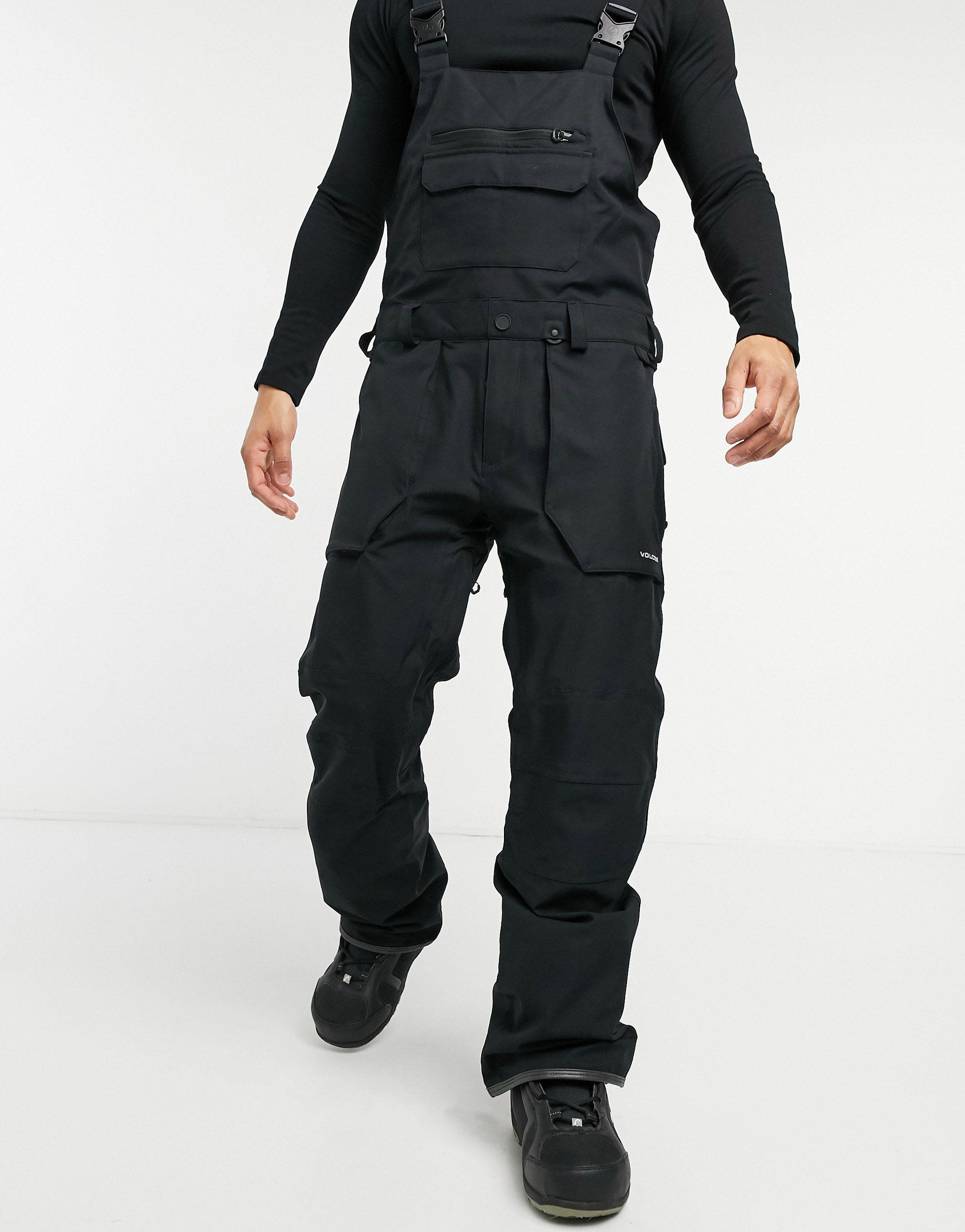 Volcom Roan Ski Bib Trousers in Black 