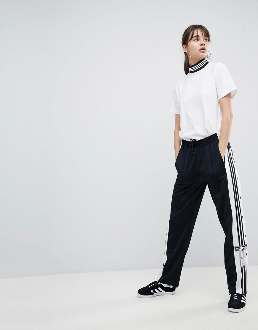 adidas popper pants black