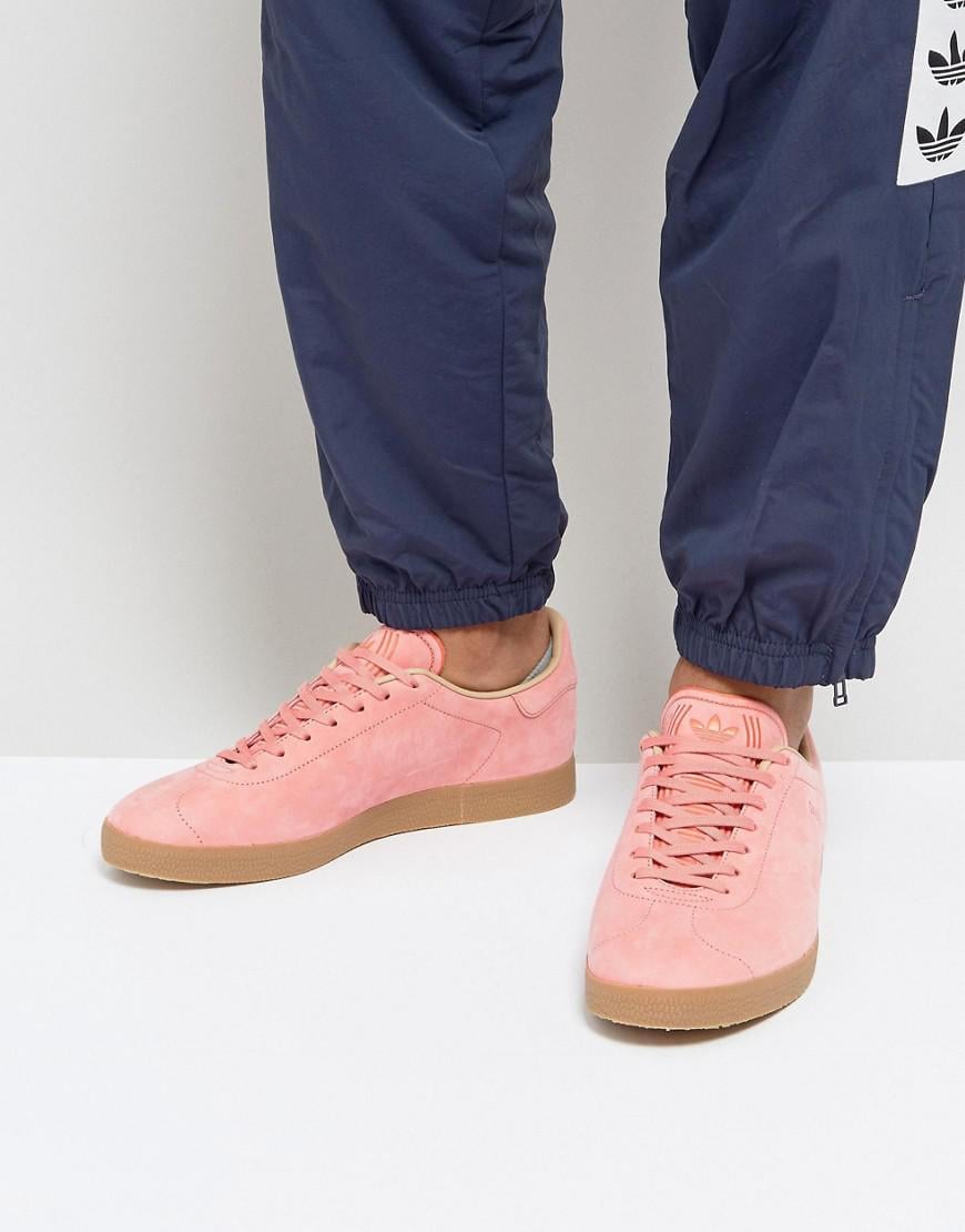 adidas Originals Suede Gazelle - Trace Maroon, Ecru Tint & Gum in Pink for  Men - Lyst