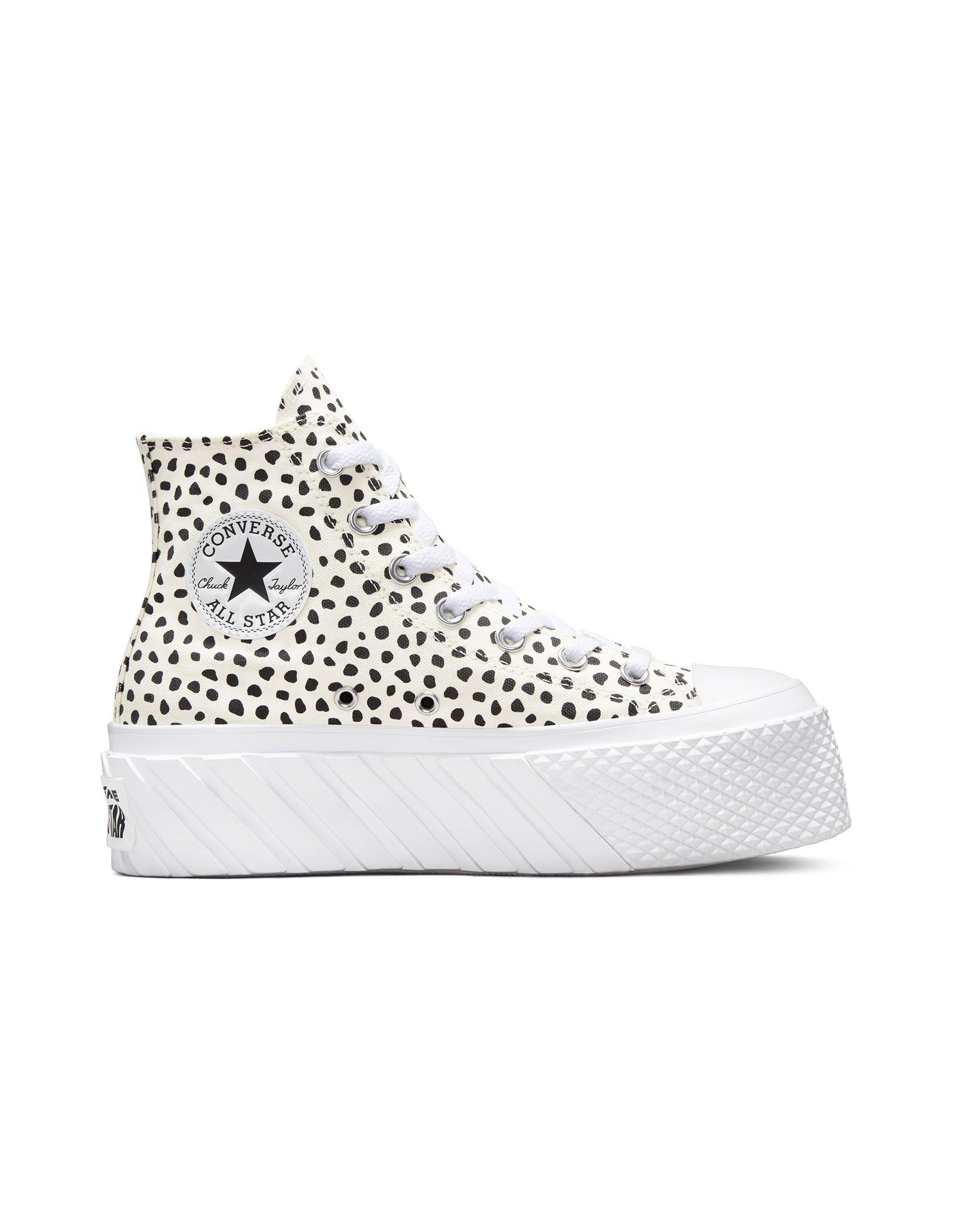 No quiero influenza Positivo Converse Chuck Taylor All Star Hi Lift 2x Animal Print Sneakers in White |  Lyst