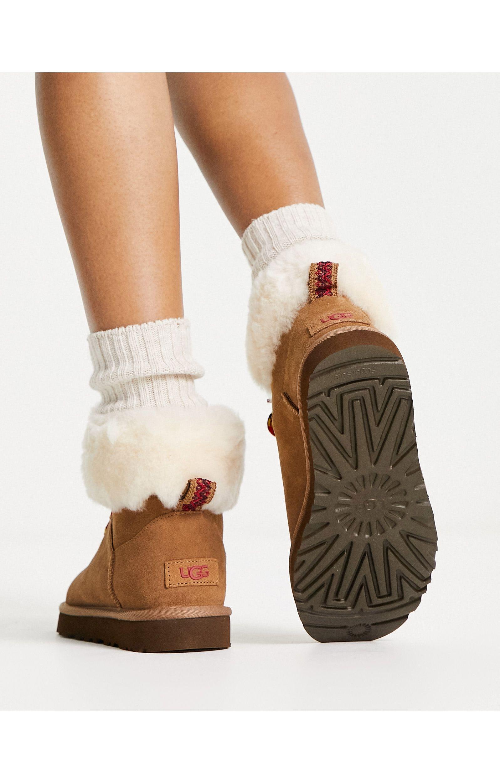 UGG Classic Mini Alpine Boots in Brown | Lyst