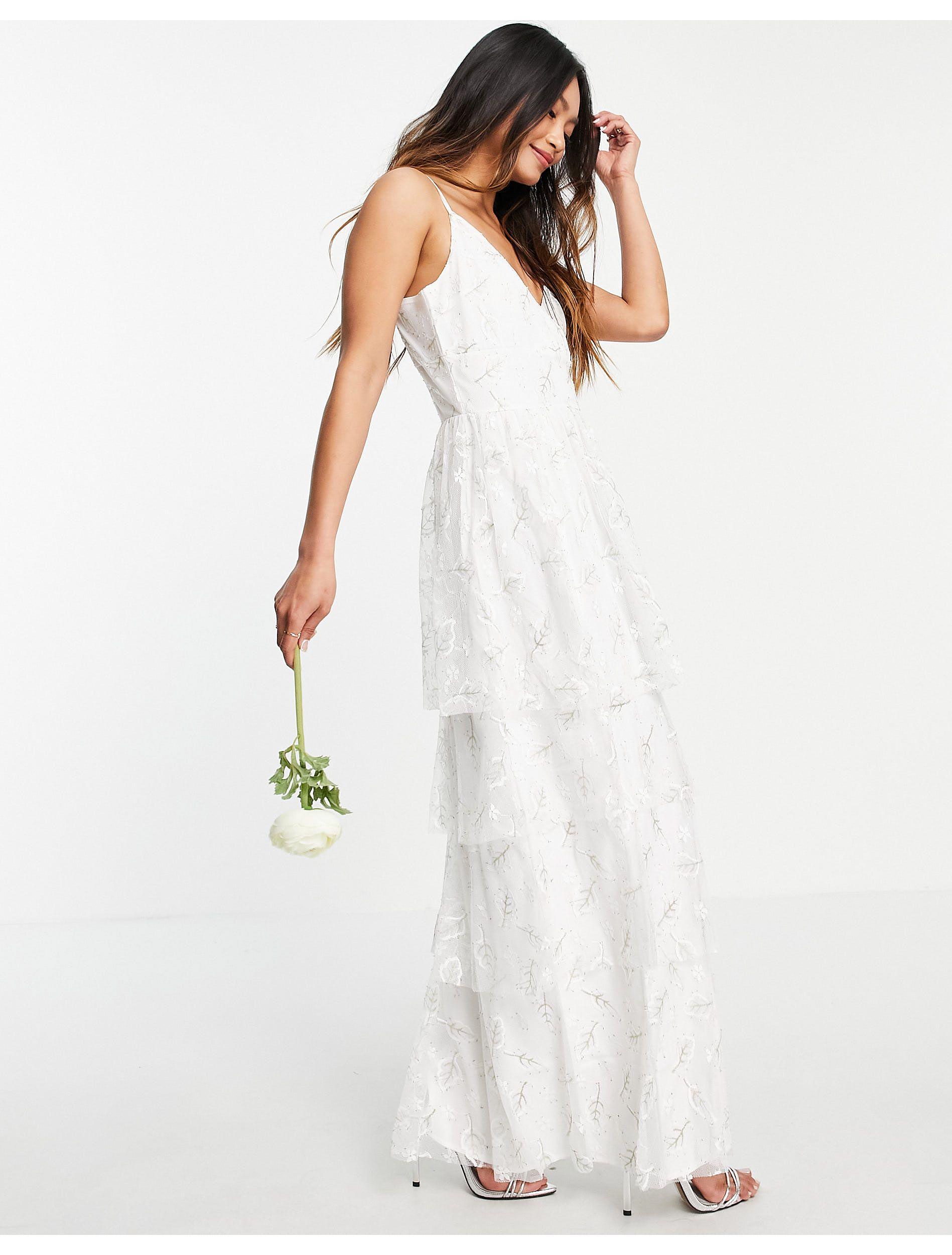 Vila Bridal Cami Smock Dress With 