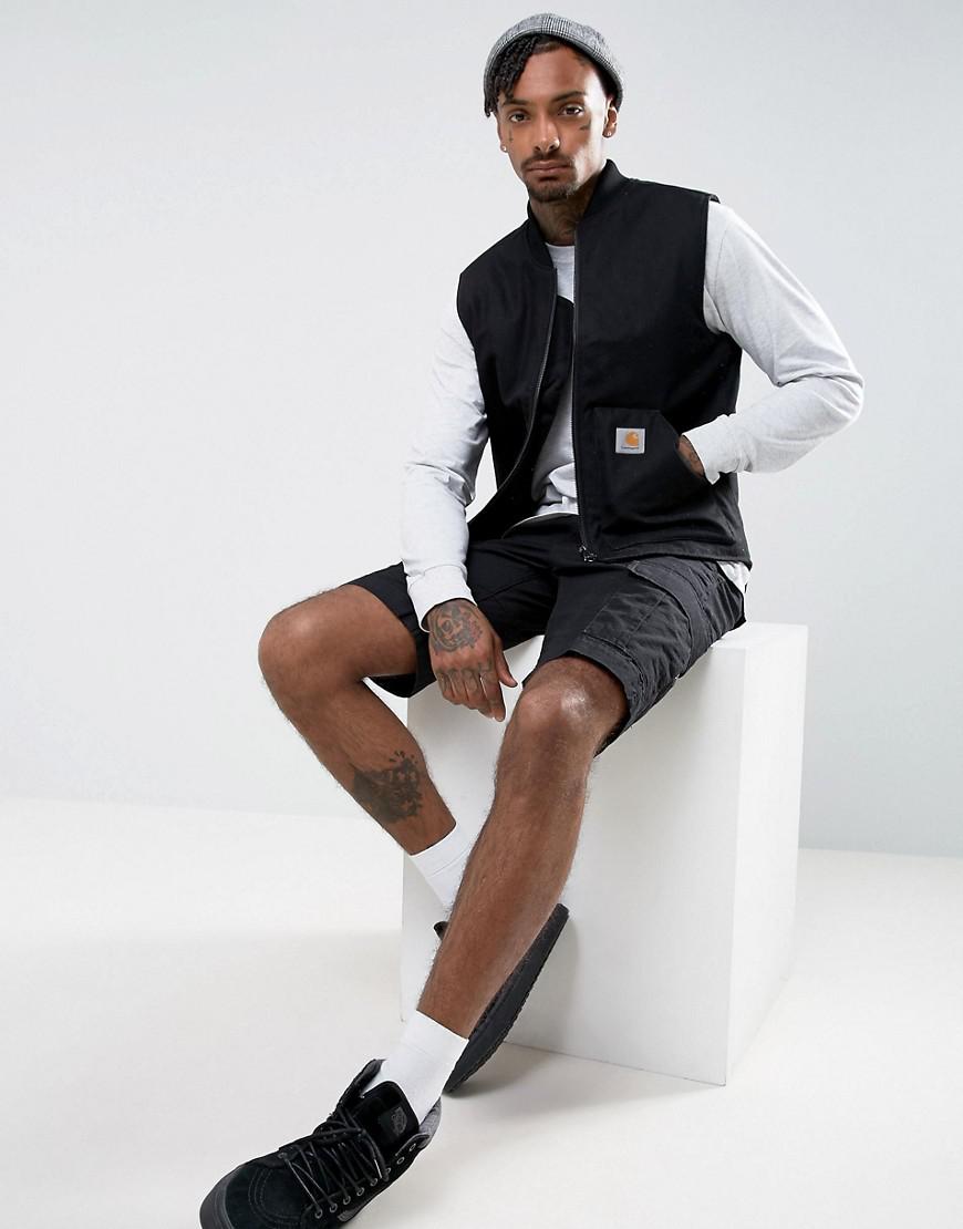 Carhartt WIP Canvas Vest in Black for Men | Lyst