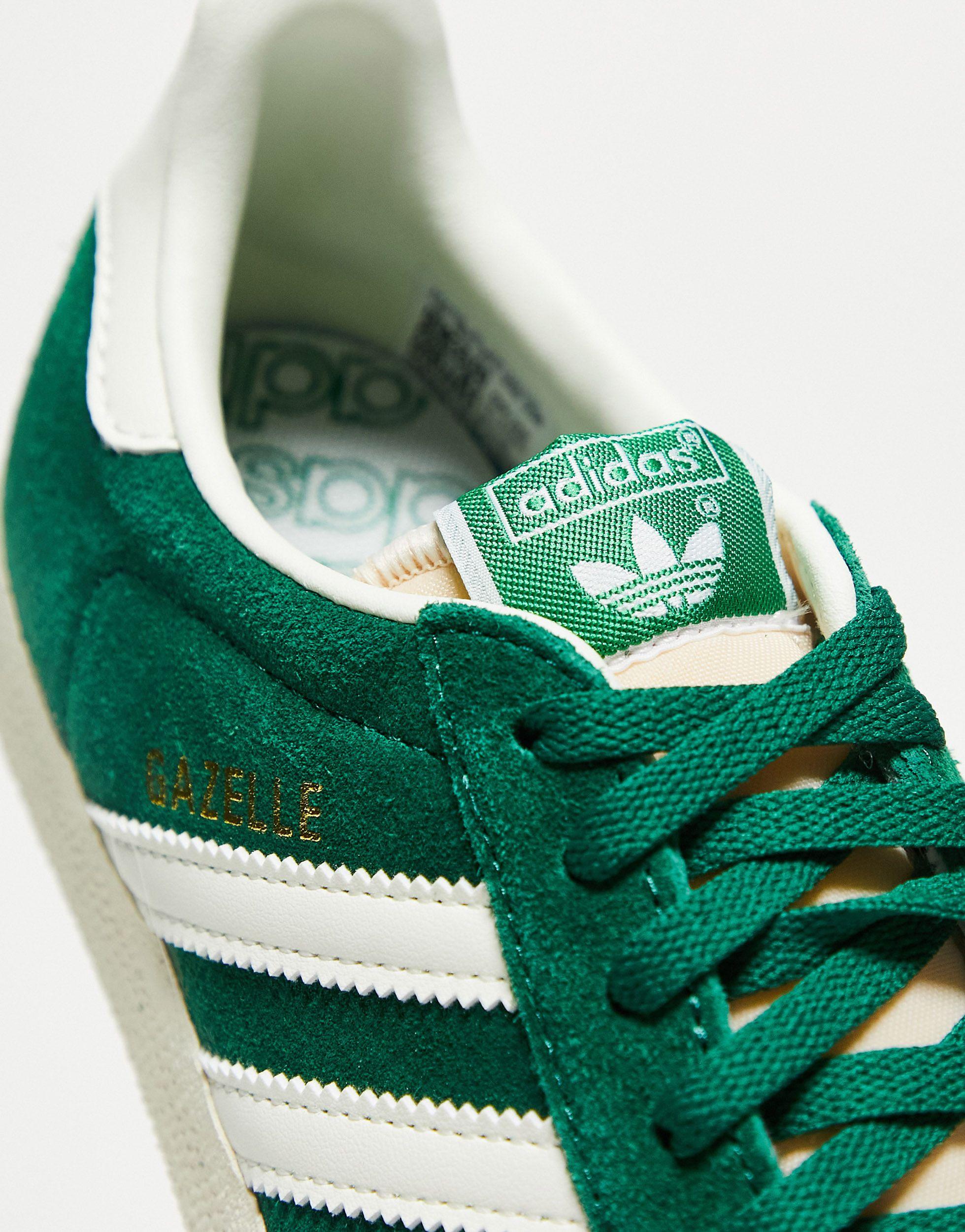 adidas Originals Gazelle Trainers in Green | Lyst