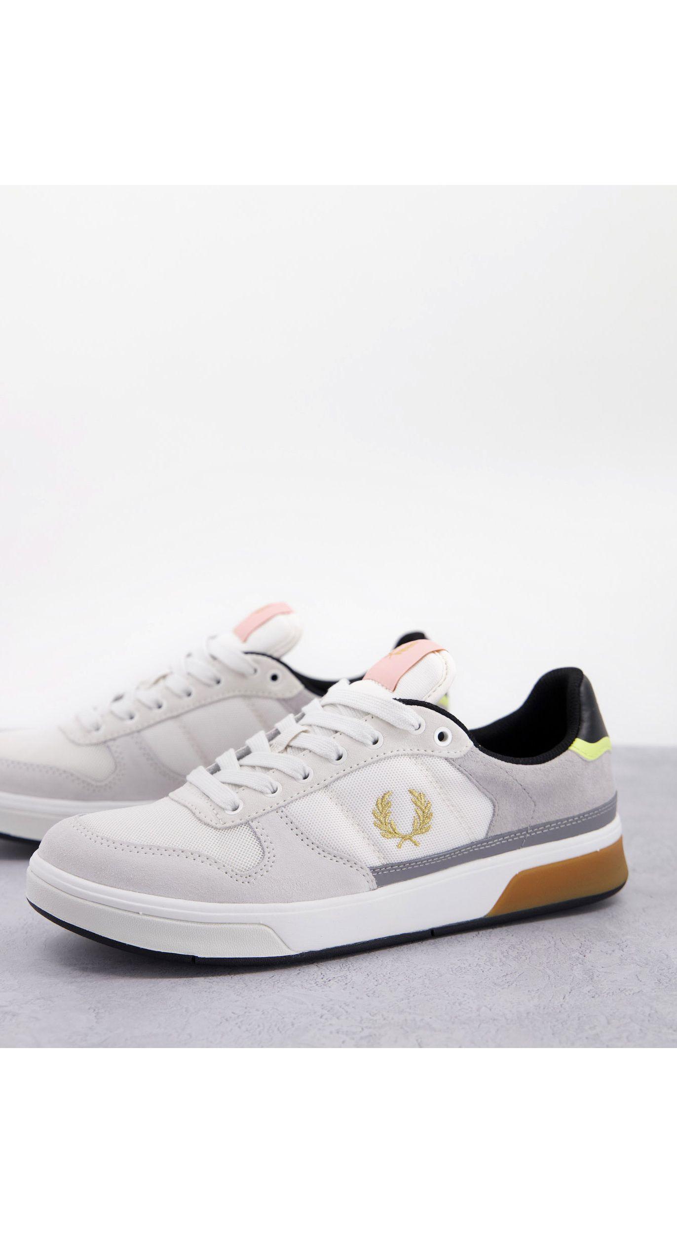 grey fred perry trainers