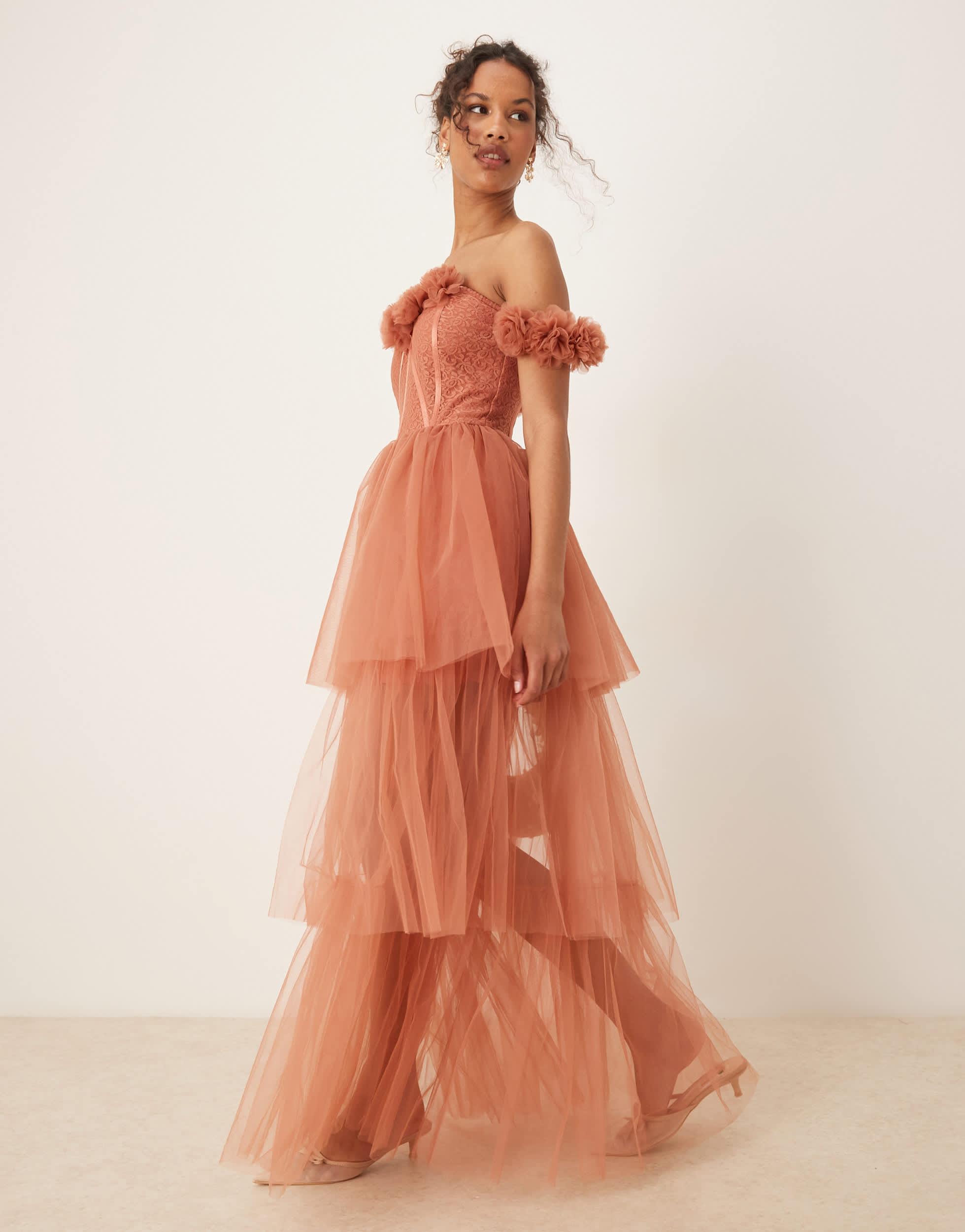 lace & beads dress GLS GL3825 Long Wedding Corset Beaded Sequin Applique Dress Designed with a strapless neckline and a sculpted Lace - We absolutely 
