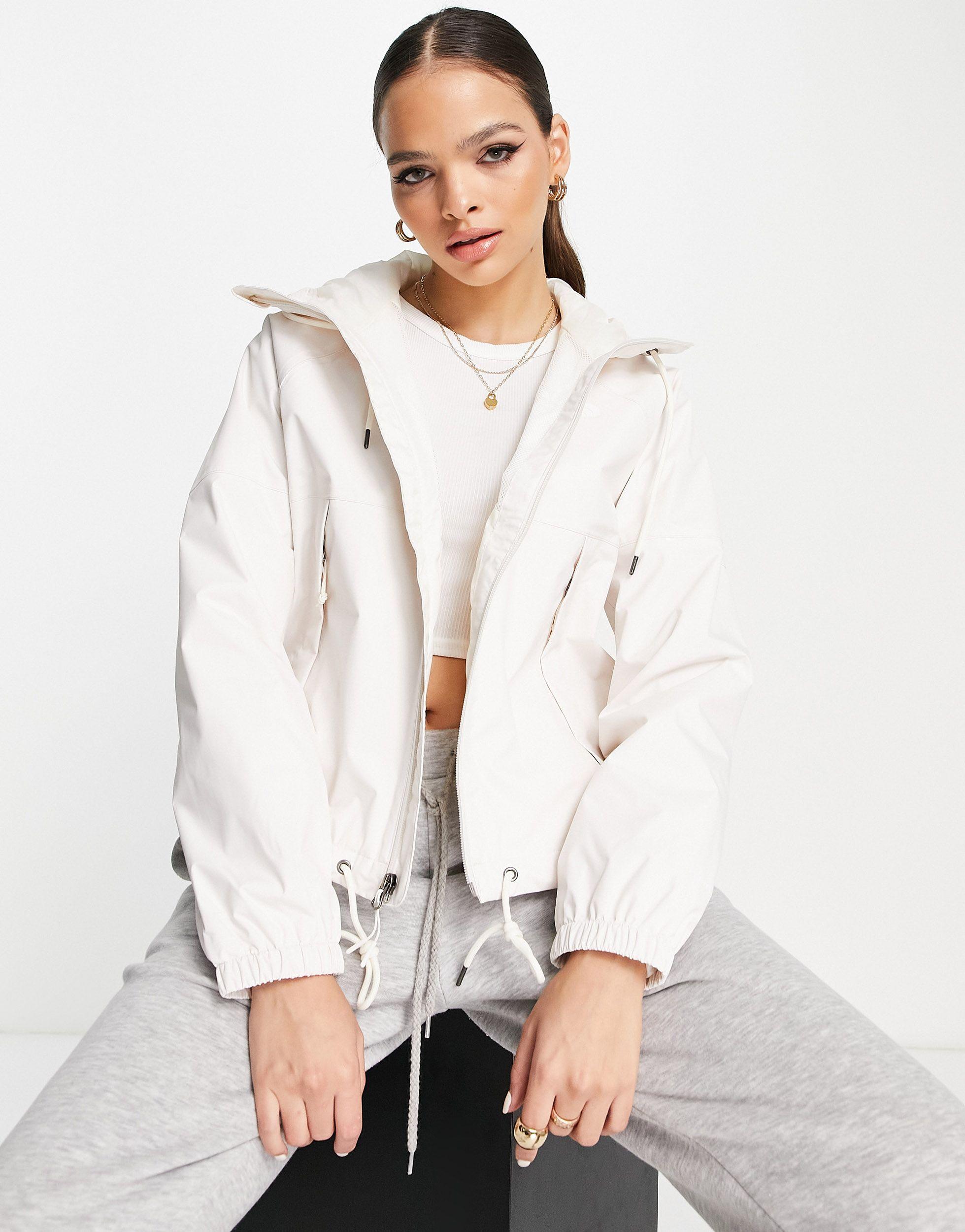 The North Face Antora Hooded Rain Jacket in White | Lyst Canada
