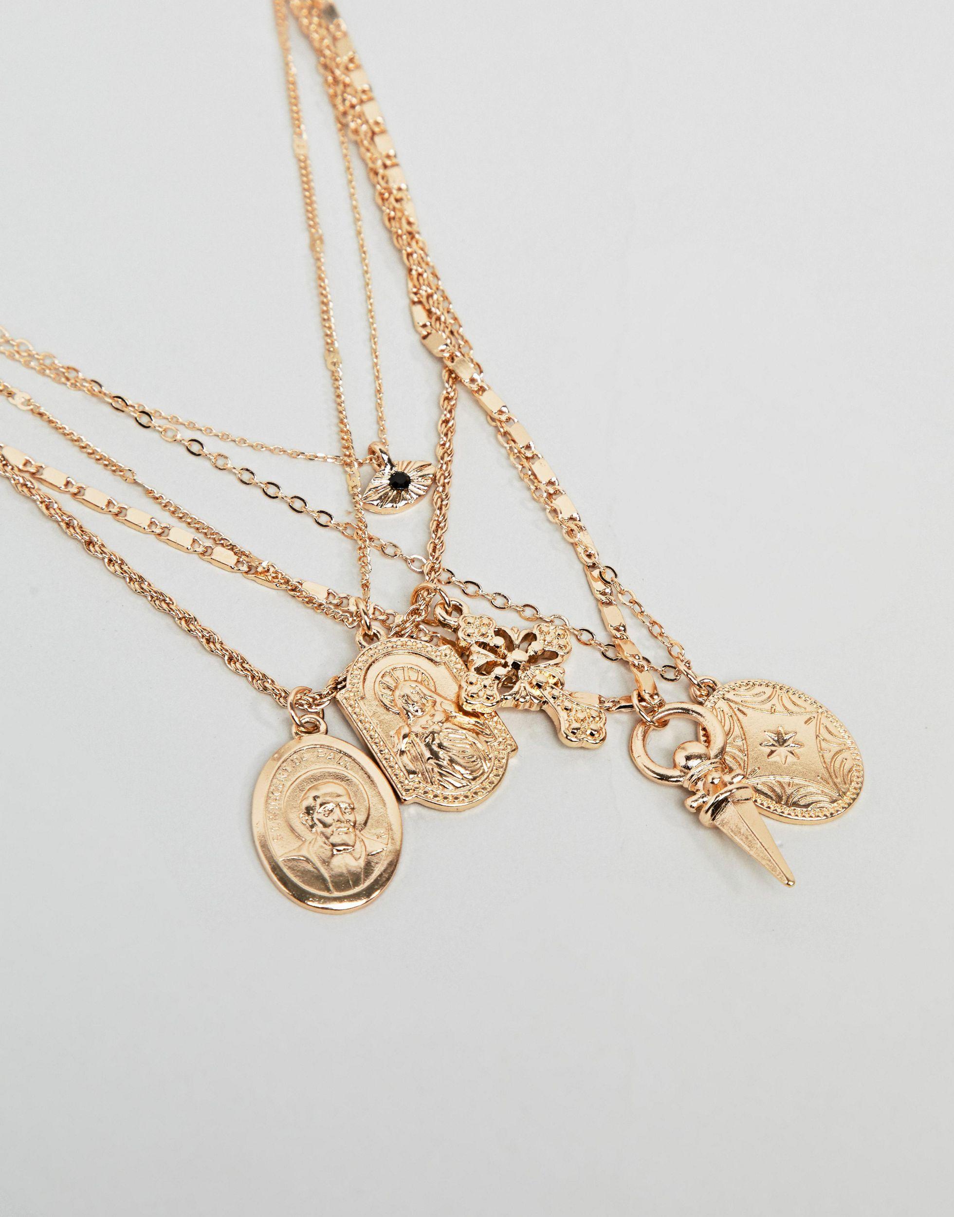 Layered on sale necklace asos