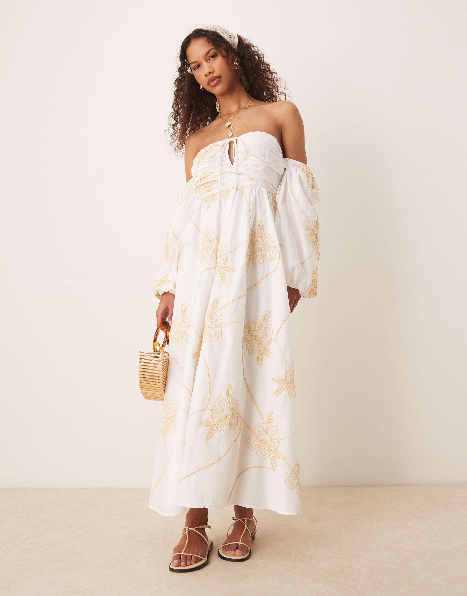 Designer Asos Embroidered Midi Dresses for Women - Up to 60% off | Lyst
