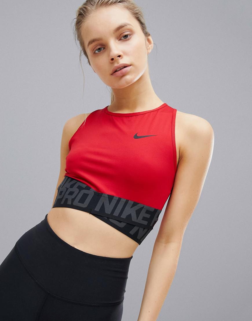 nike training crossover crop top