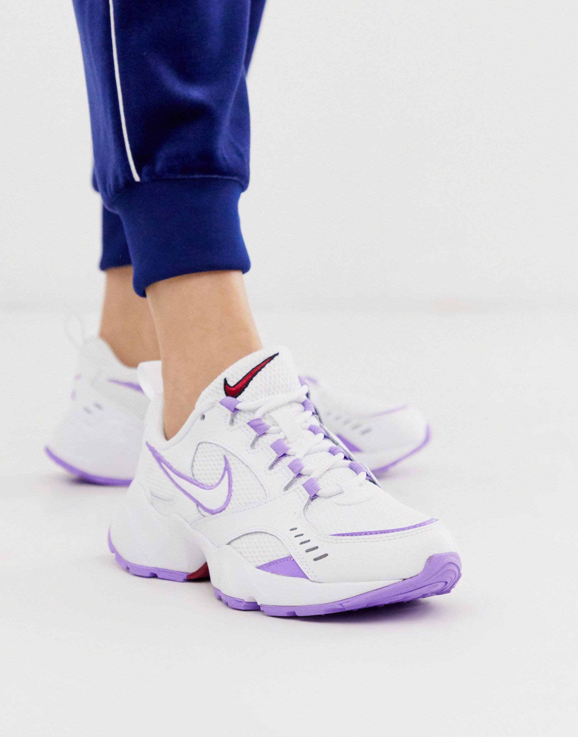Zapatillas en blanco y lila Air Heights Nike de Cuero de color Blanco | Lyst