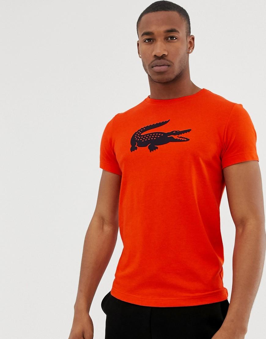 T-shirt avec grand logo crocodile - Rouge Lacoste Sport pour homme en  coloris Rouge | Lyst