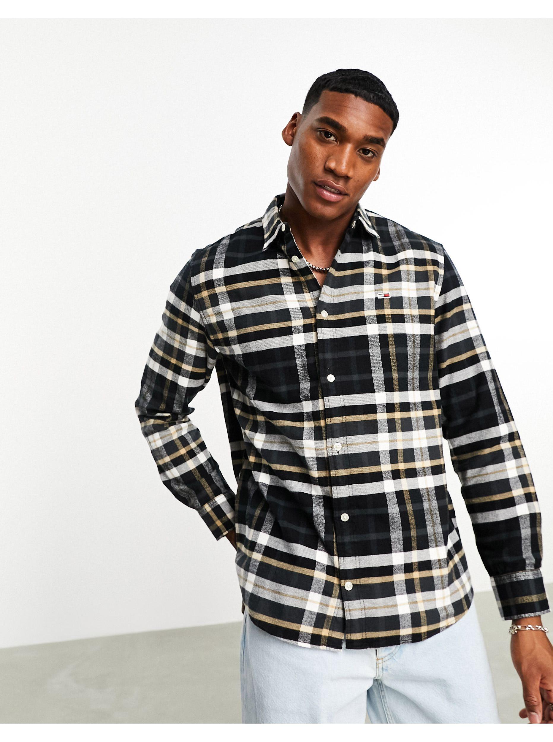 Camicia nera hotsell tommy hilfiger