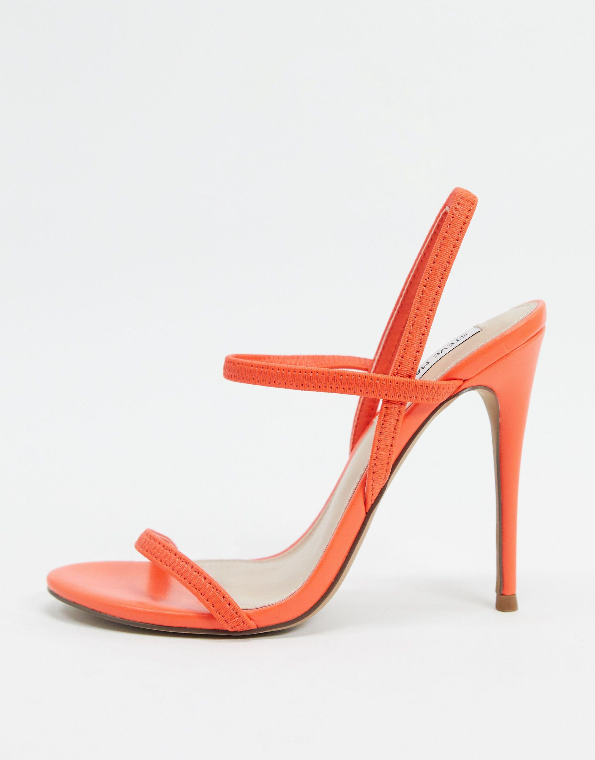 Steve Madden Gabriell - Sandalen Met Hak En Bandjes in het Oranje | Lyst NL