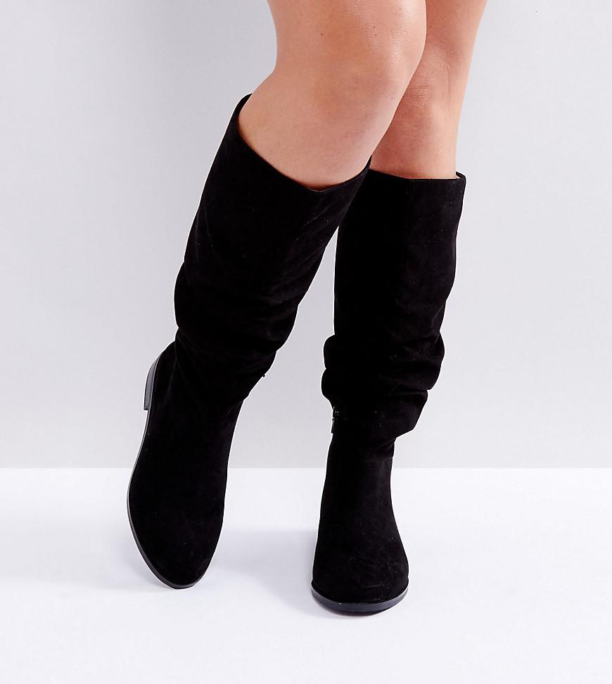 Asos Capital Wide Fit Slouch Knee Boots 
