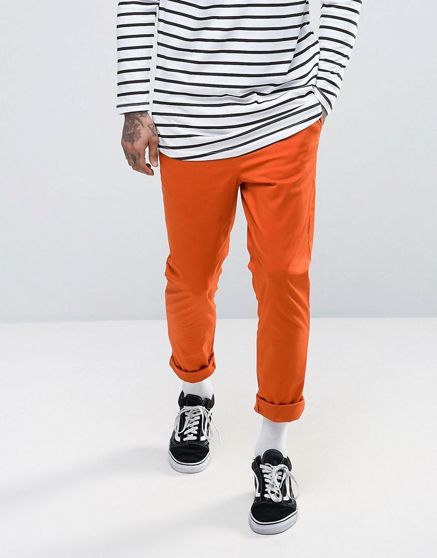 orange chinos