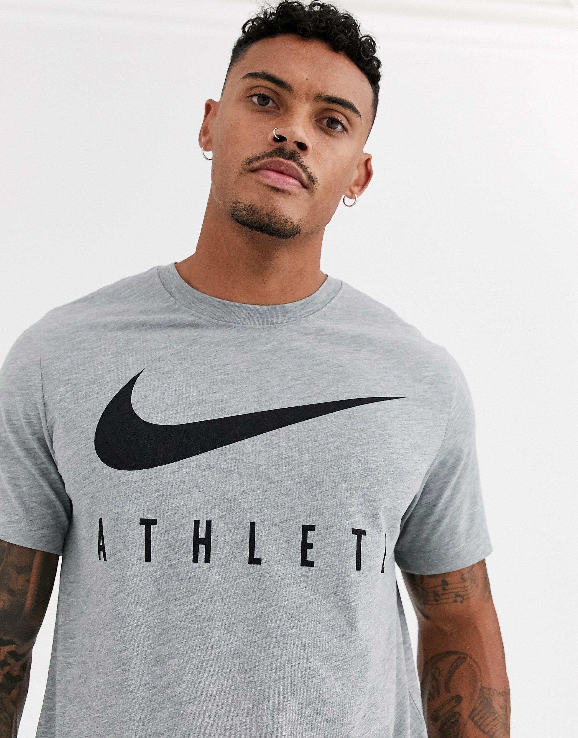 Opnemen zout roltrap Nike Athlete T-shirt in Gray for Men | Lyst