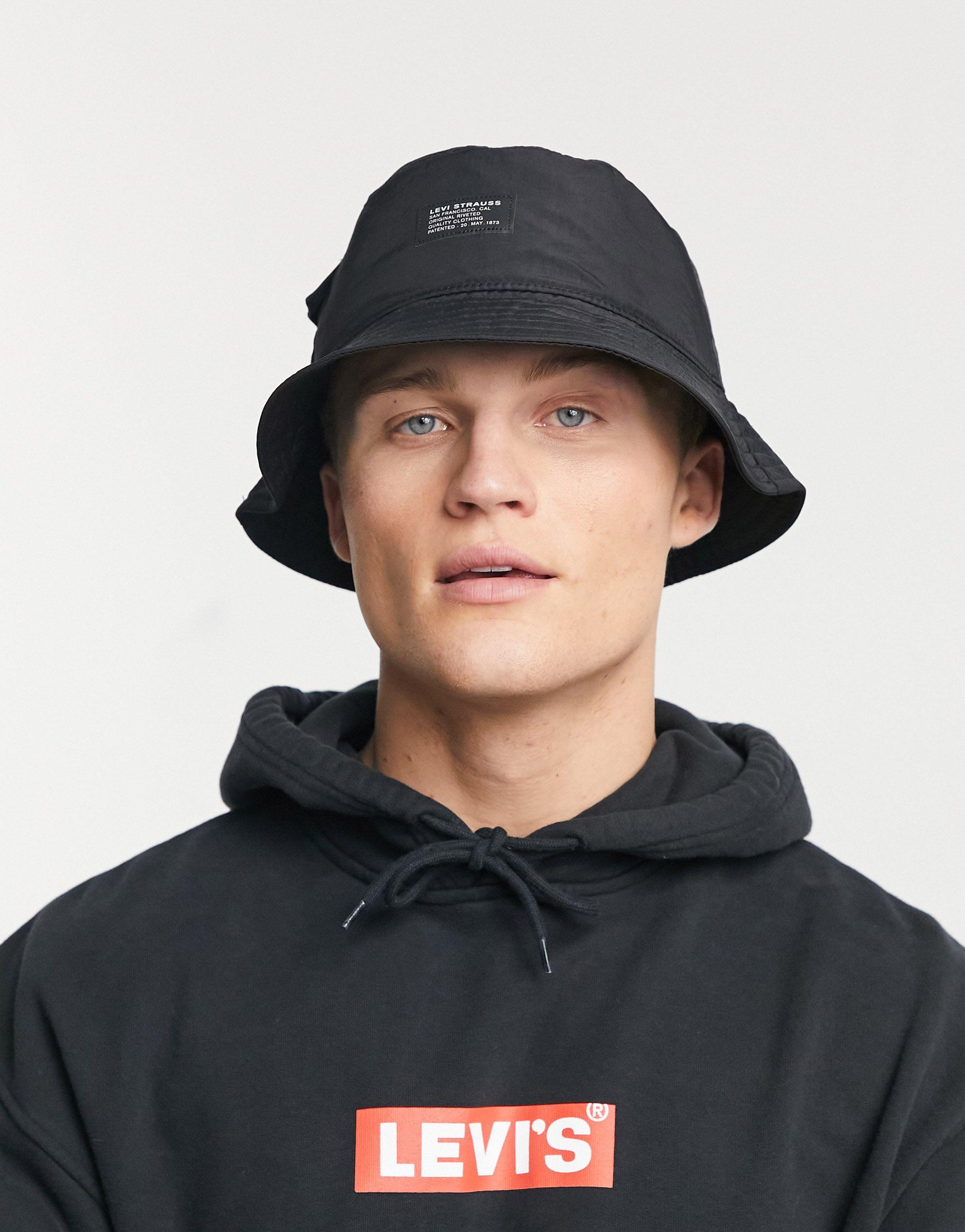 Levi's Bucket Hat in Black for Men | Lyst