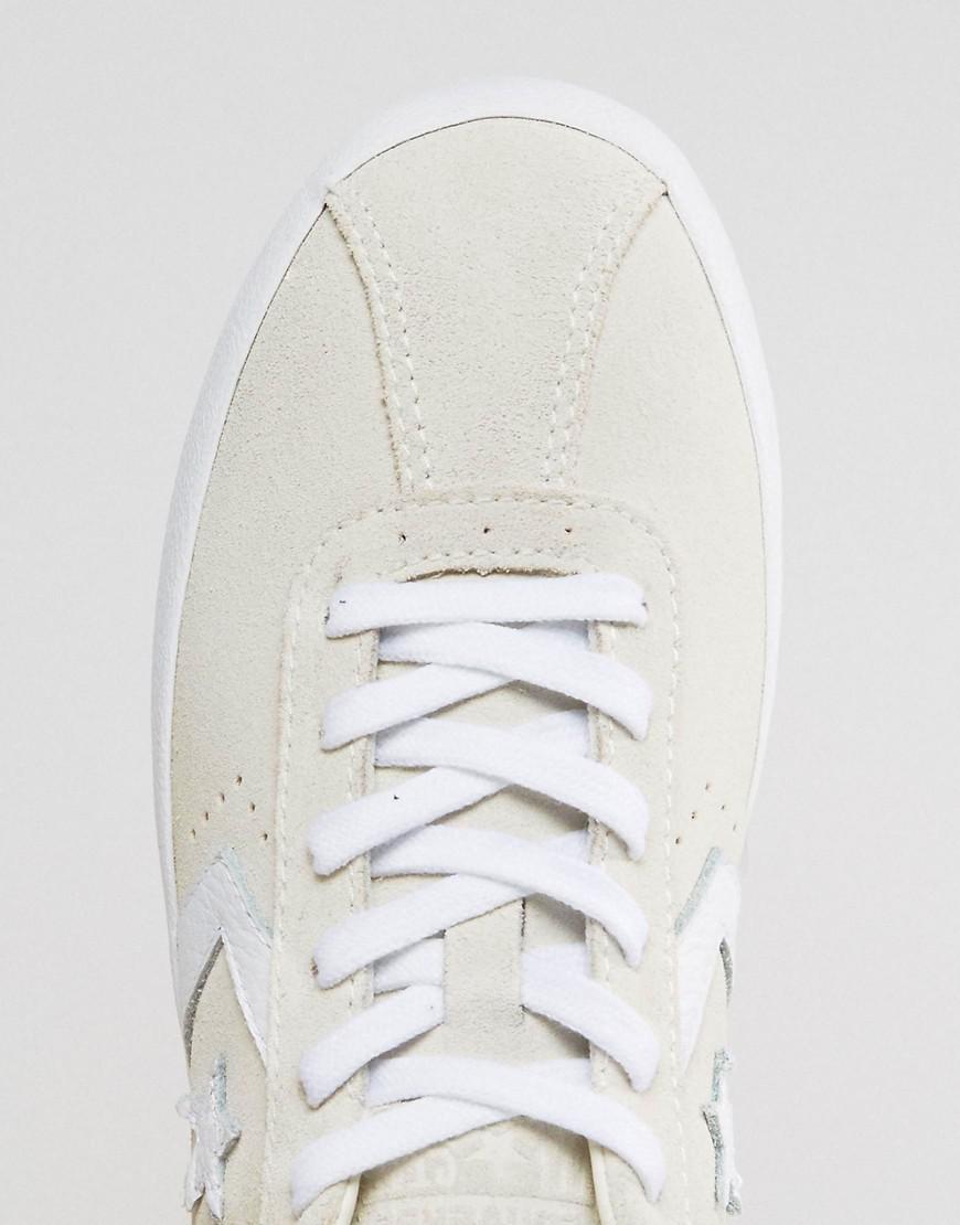 converse breakpoint suede trainers in off white
