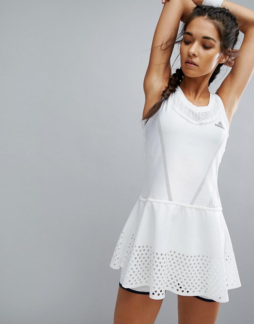 Norm Mikroprocessor For tidlig adidas By Stella Mccartney Barricade Tennis Dress in White | Lyst