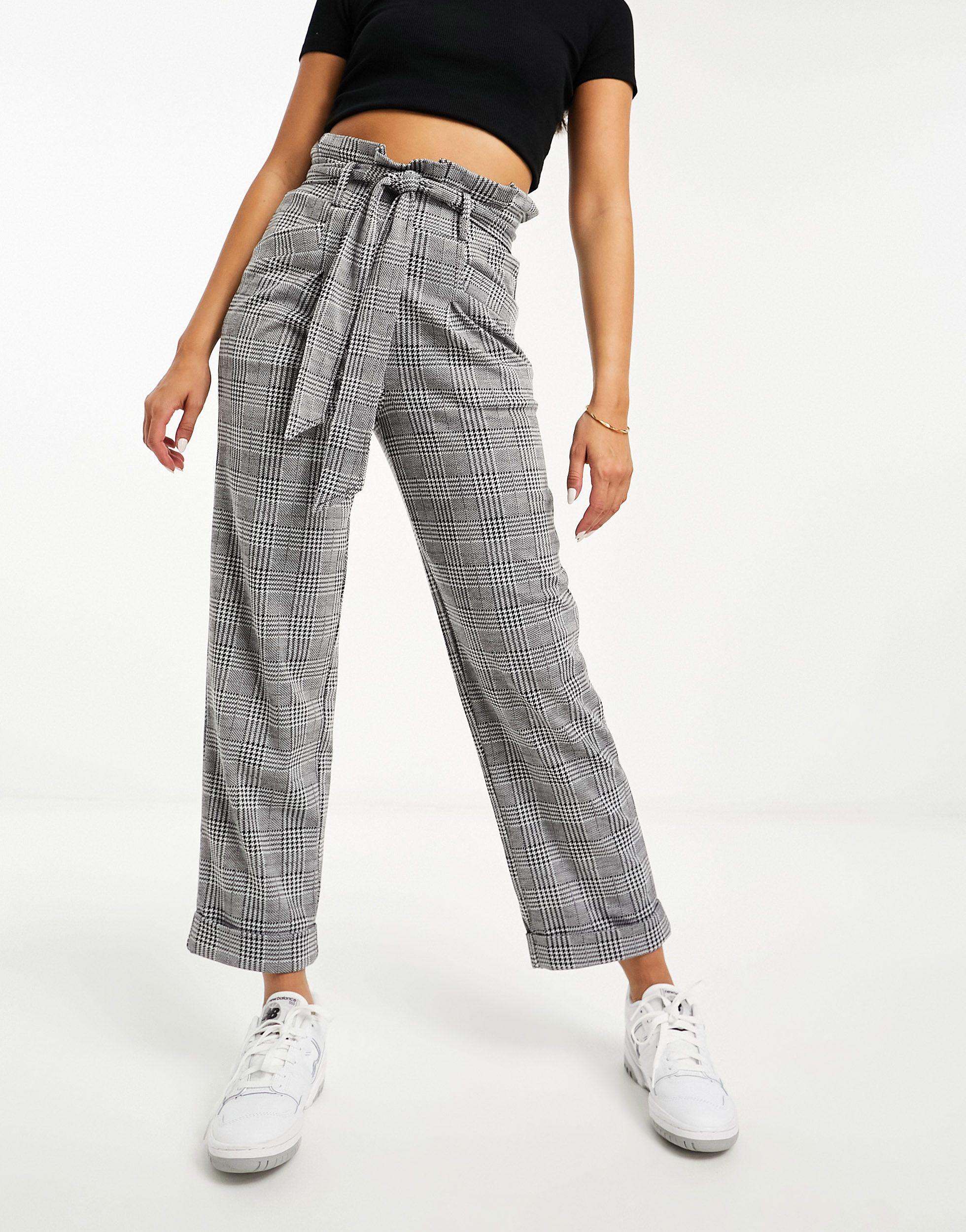 Paper Bag High Waisted Woven Cargo Pants