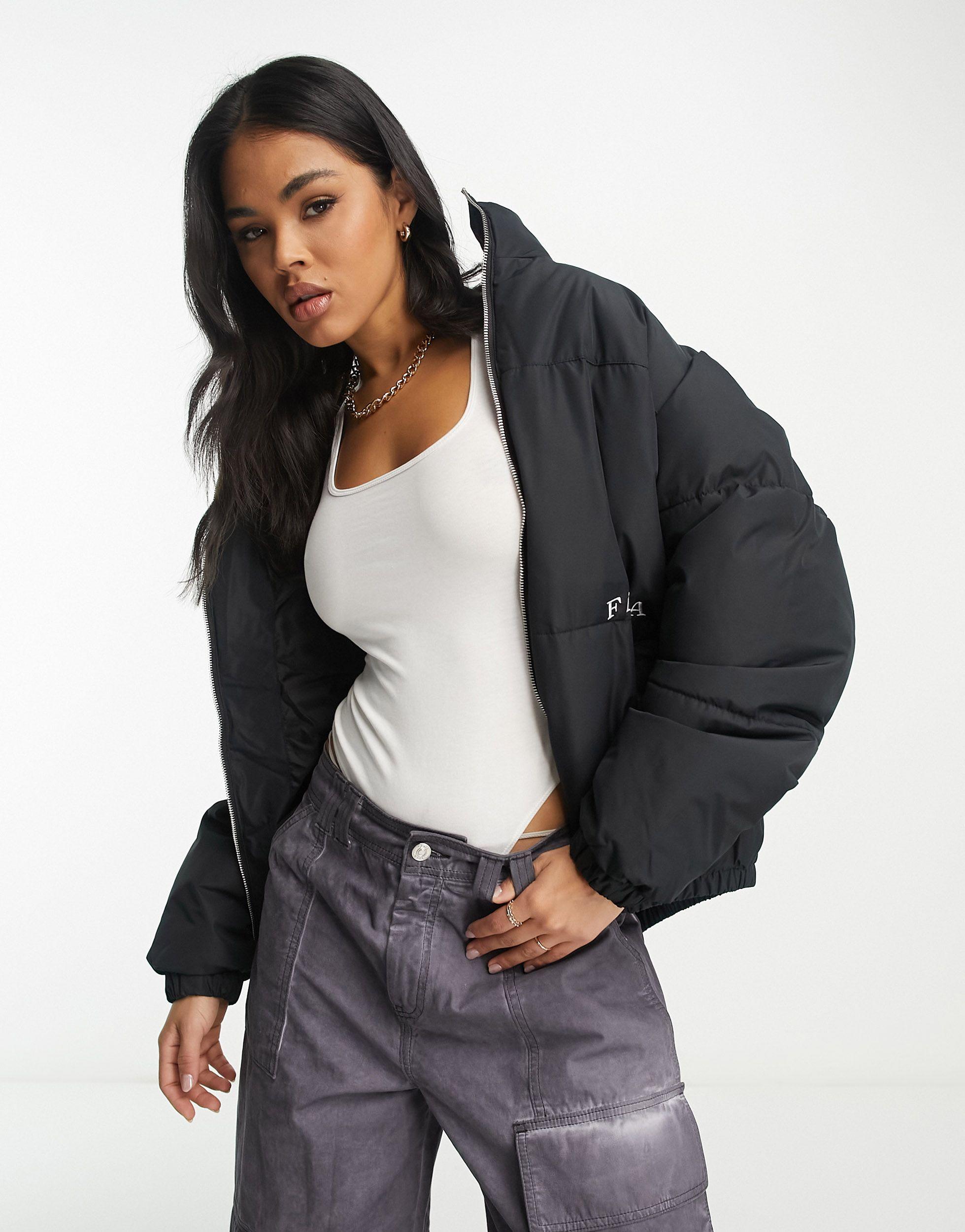 Fila cropped clearance puffer jacket