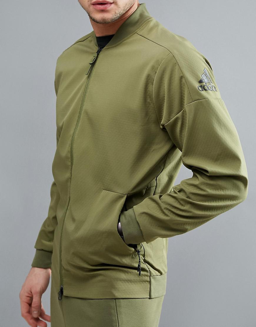 Adidas Zne Track Top Woven Jacket Men New B Khaki Black