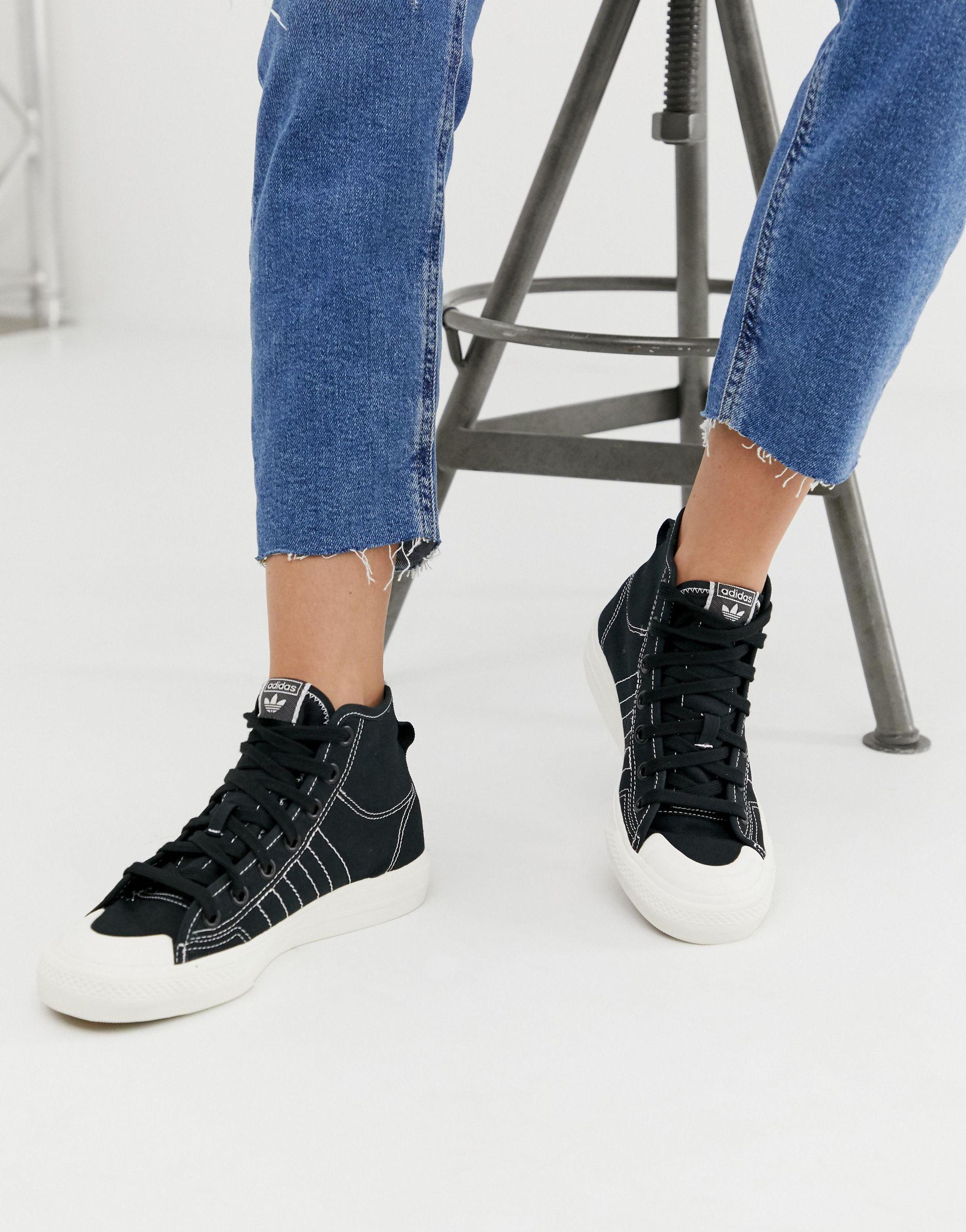 adidas nizza high tops black