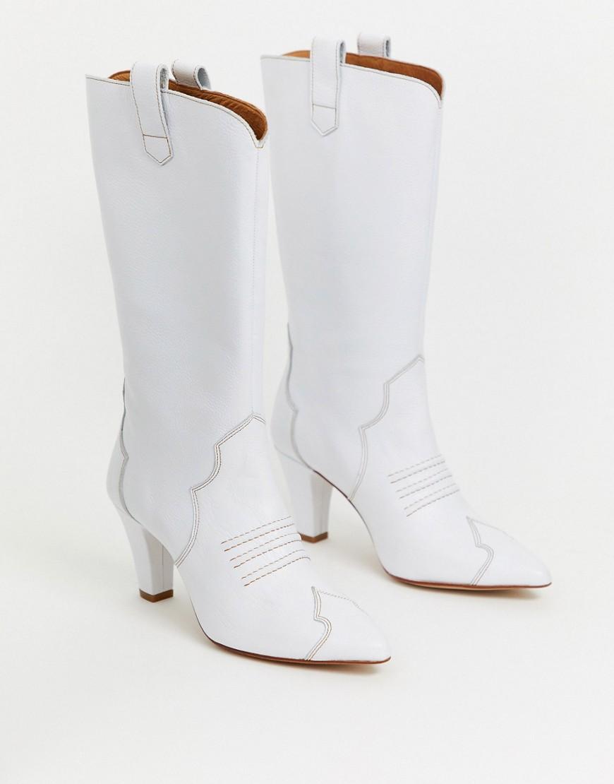 white heeled cowboy boots