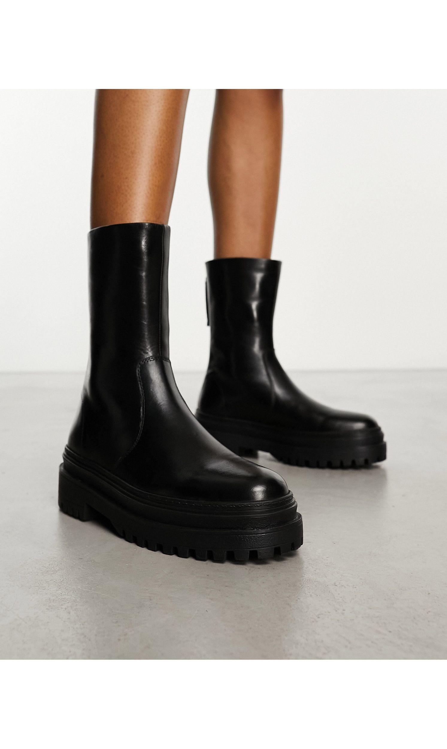 Walk London Margot Zip Boots in Black Lyst