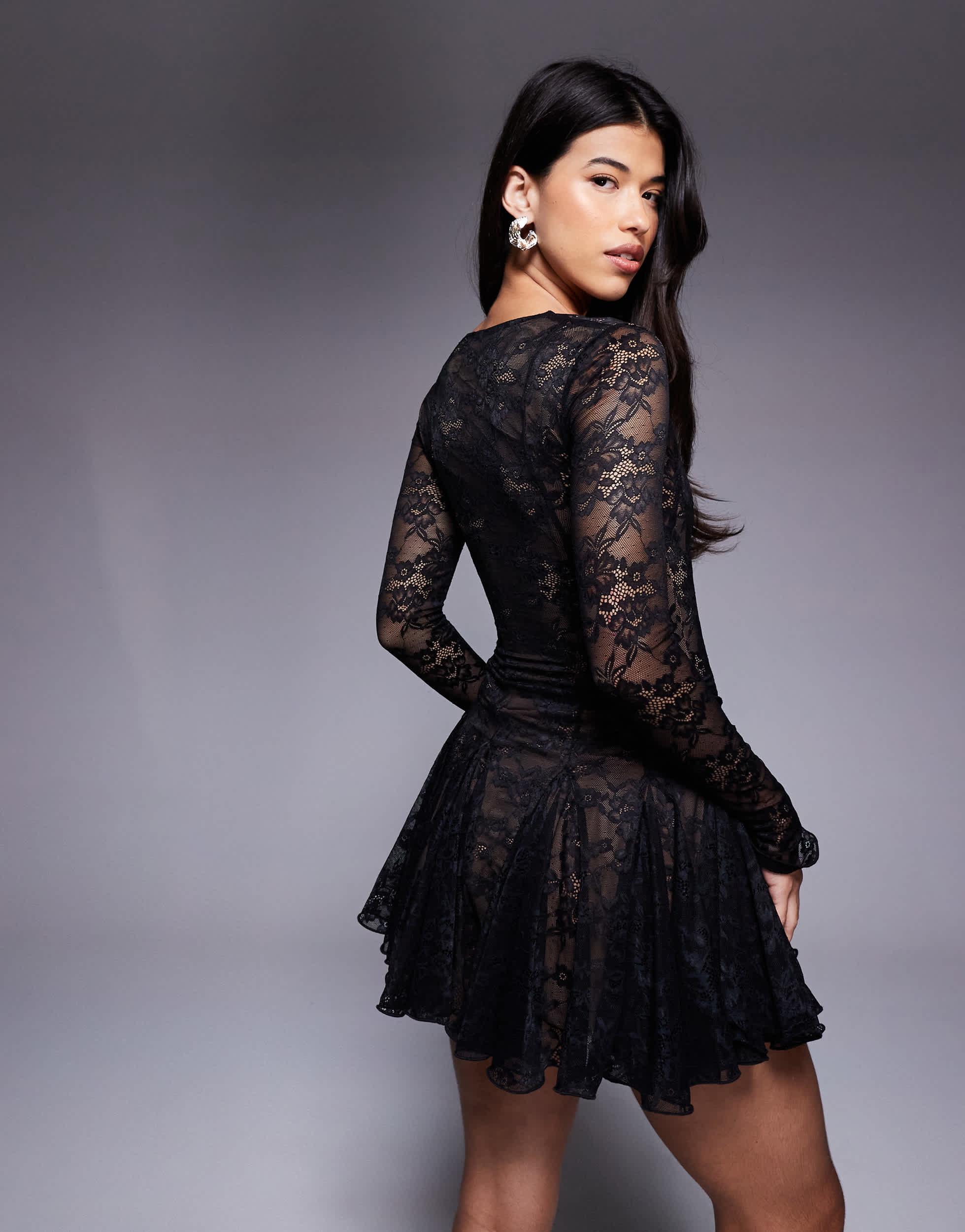 black midi lace dress Black Lace Midi Dress | Black Lace Dress | Black Dress